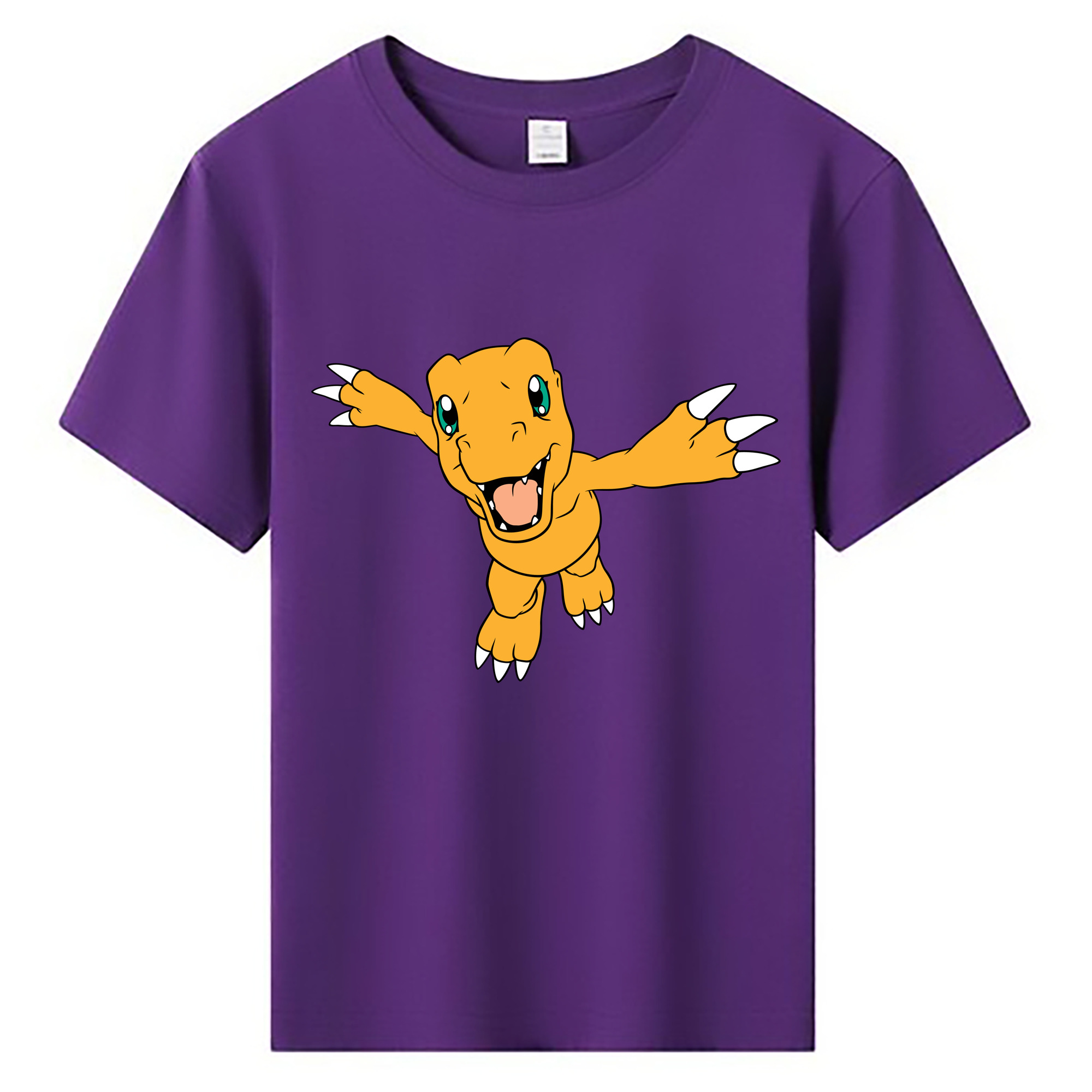 （画像用） Digimon デジタルモンスター/デジモン 綿100％キッズTシャツ（フロントプリント）