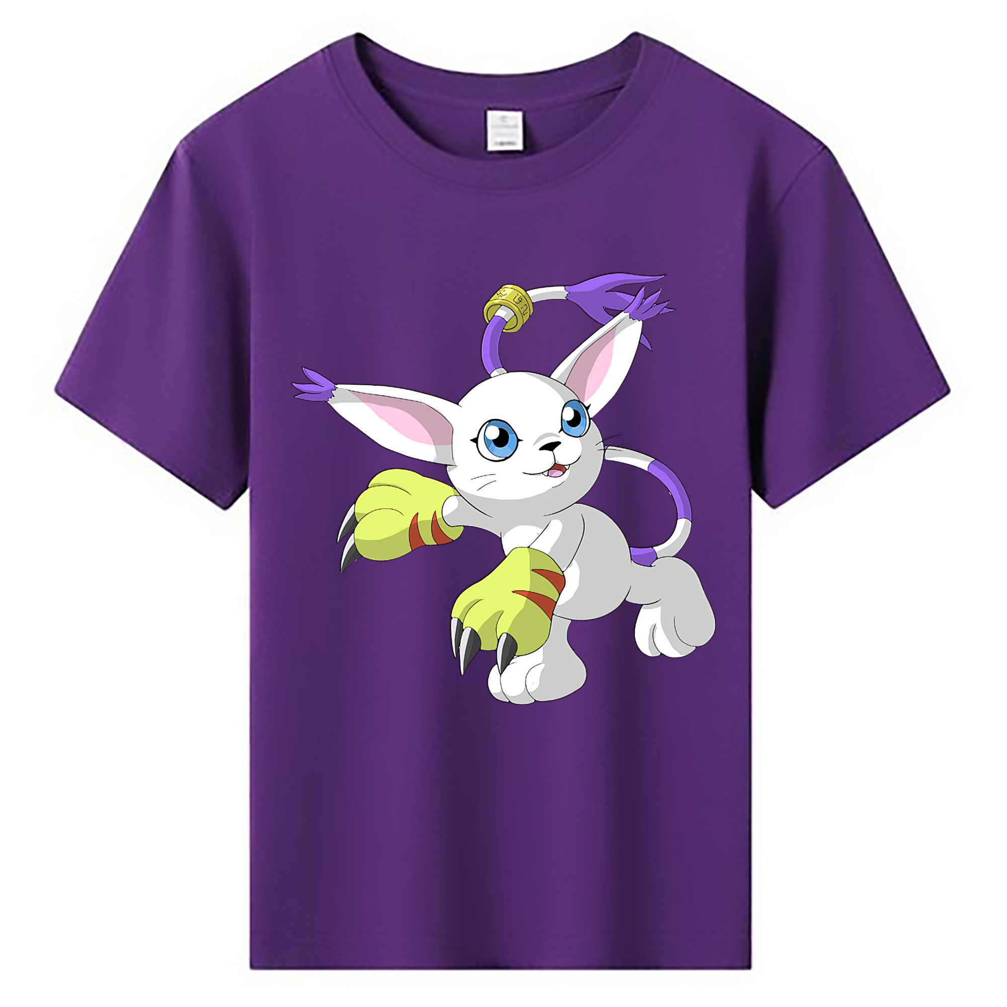 （画像用） Digimon デジタルモンスター/デジモン 綿100％キッズTシャツ（フロントプリント）