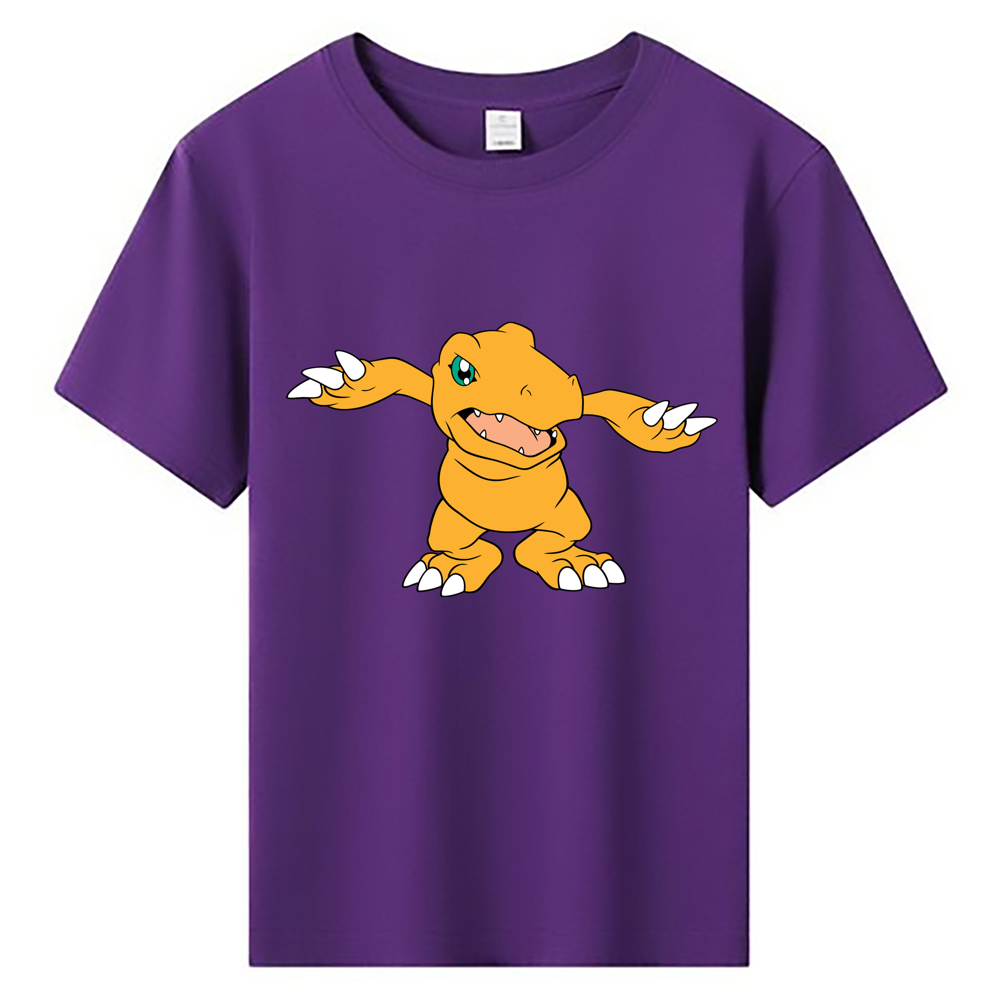 （画像用） Digimon デジタルモンスター/デジモン 綿100％キッズTシャツ（フロントプリント）