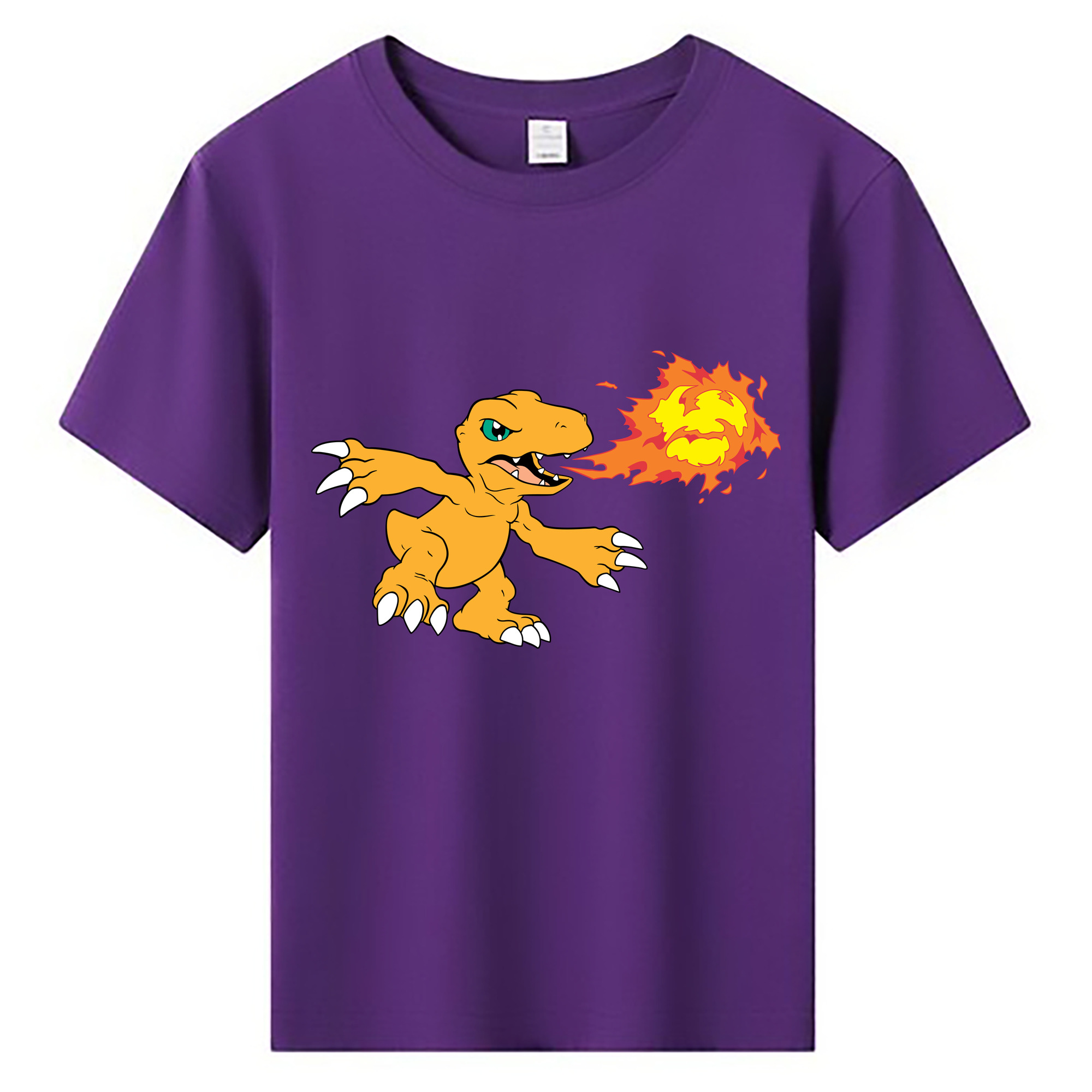 （画像用） Digimon デジタルモンスター/デジモン 綿100％キッズTシャツ（フロントプリント）