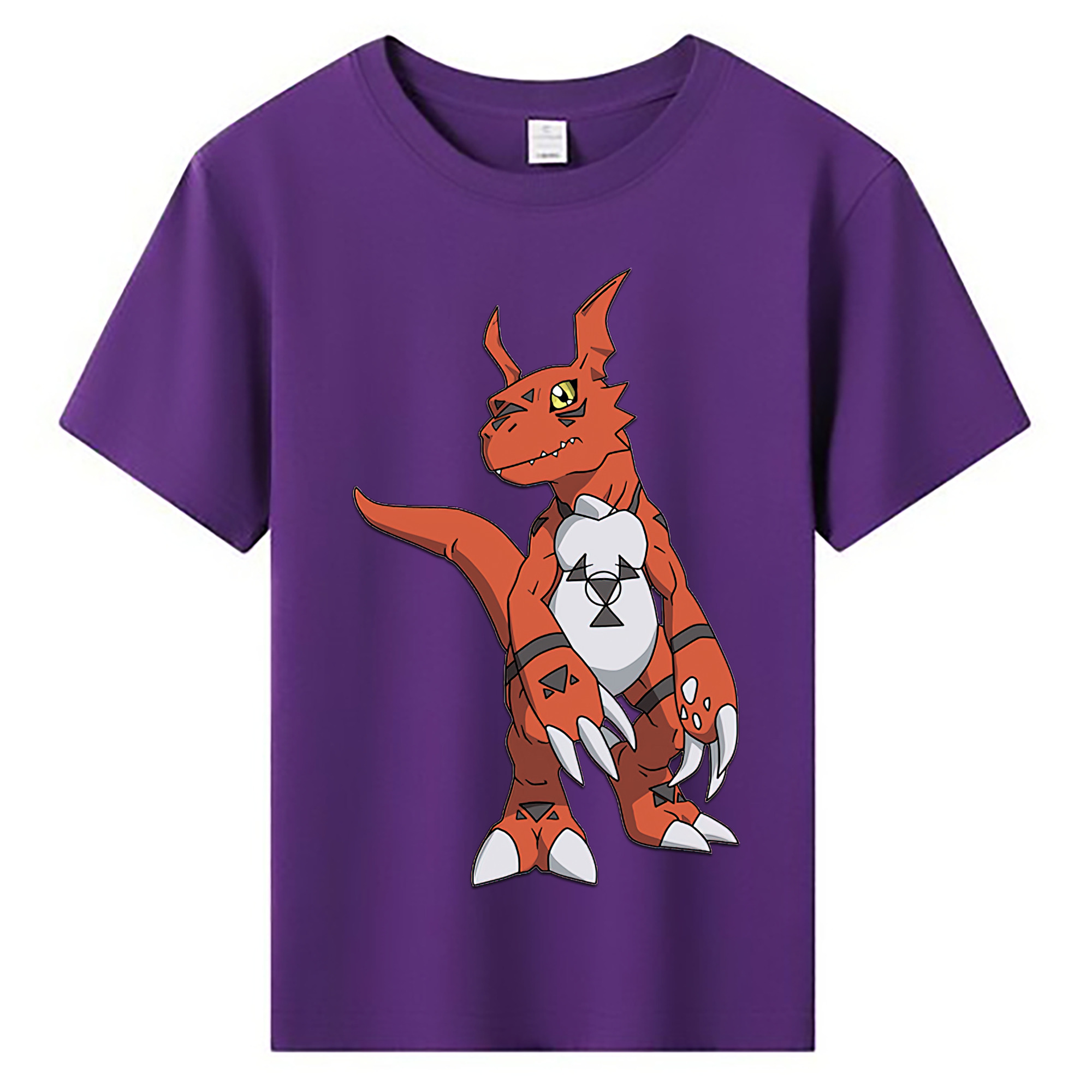 （画像用） Digimon デジタルモンスター/デジモン 綿100％キッズTシャツ（フロントプリント）