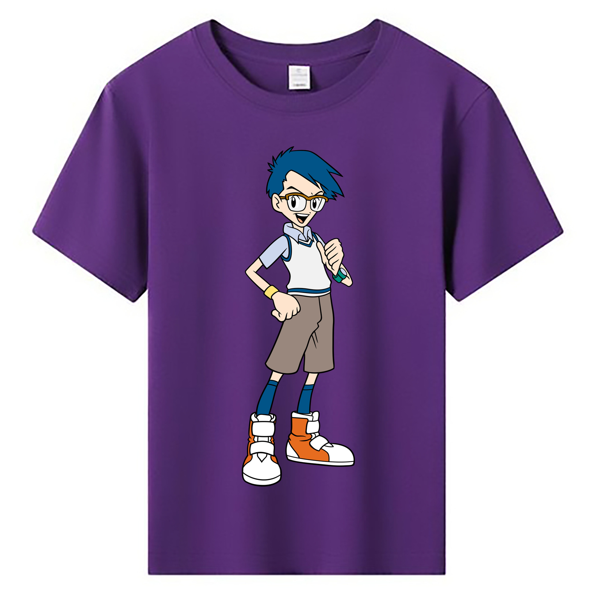 （画像用） Digimon デジタルモンスター/デジモン 綿100％キッズTシャツ（フロントプリント）