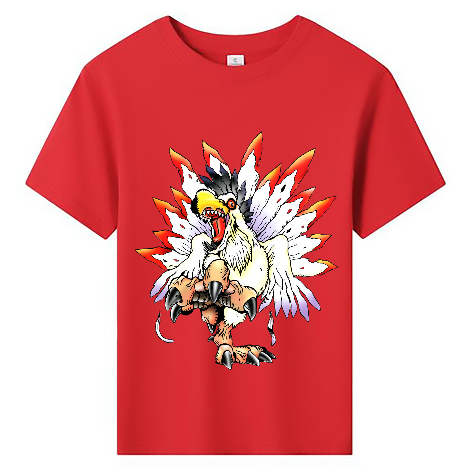 （画像用） Digimon デジタルモンスター/デジモン 綿100％キッズTシャツ（フロントプリント）