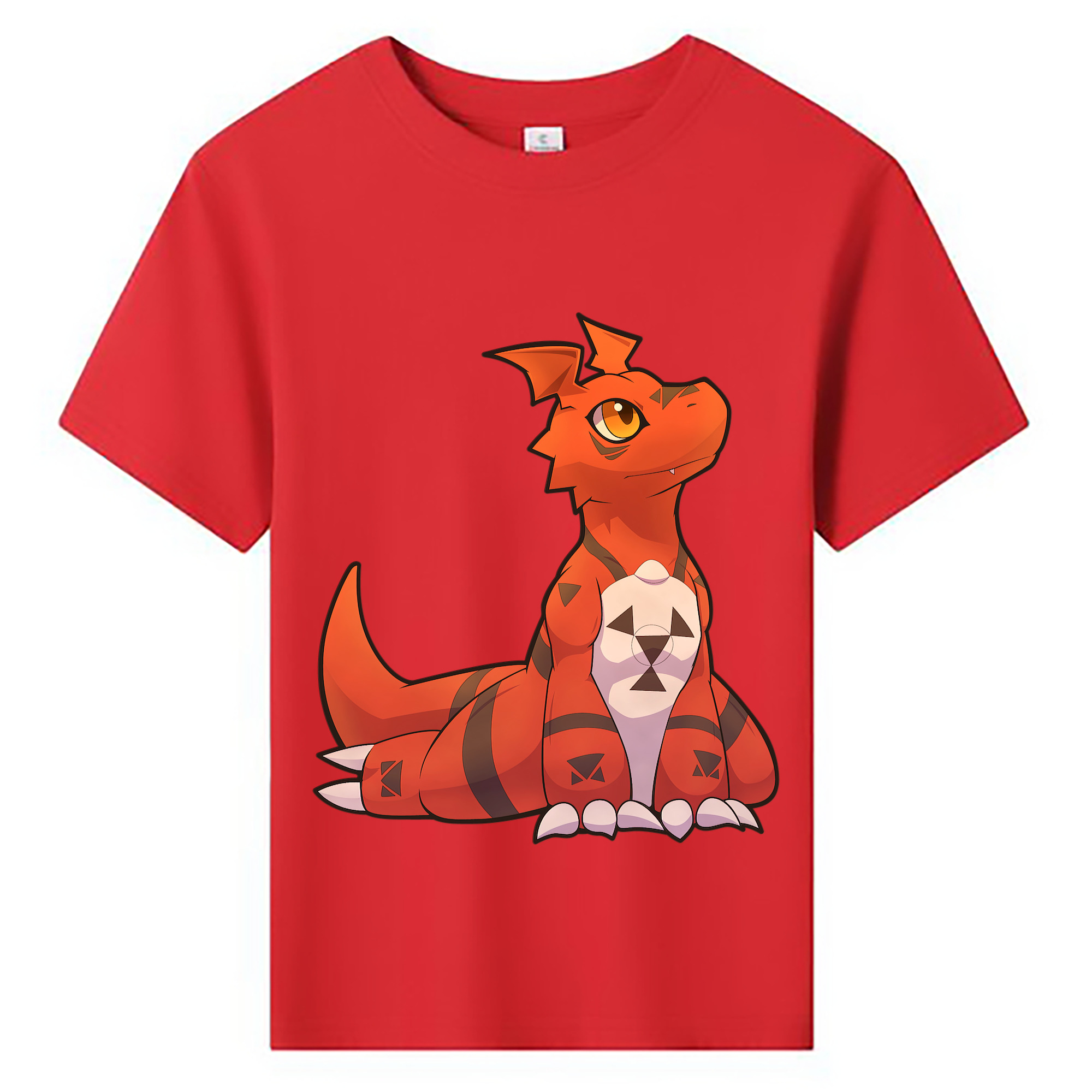 （画像用） Digimon デジタルモンスター/デジモン 綿100％キッズTシャツ（フロントプリント）