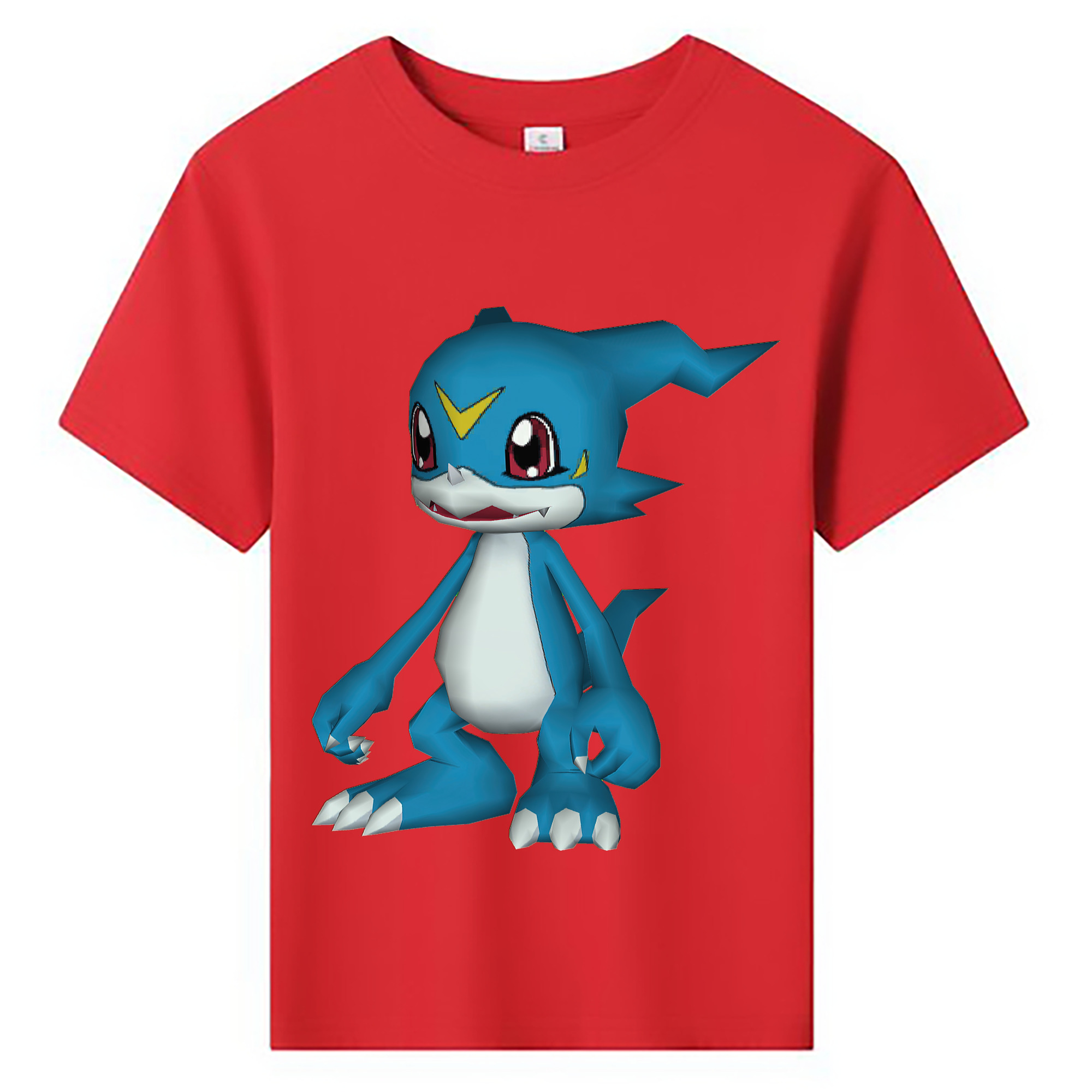 （画像用） Digimon デジタルモンスター/デジモン 綿100％キッズTシャツ（フロントプリント）