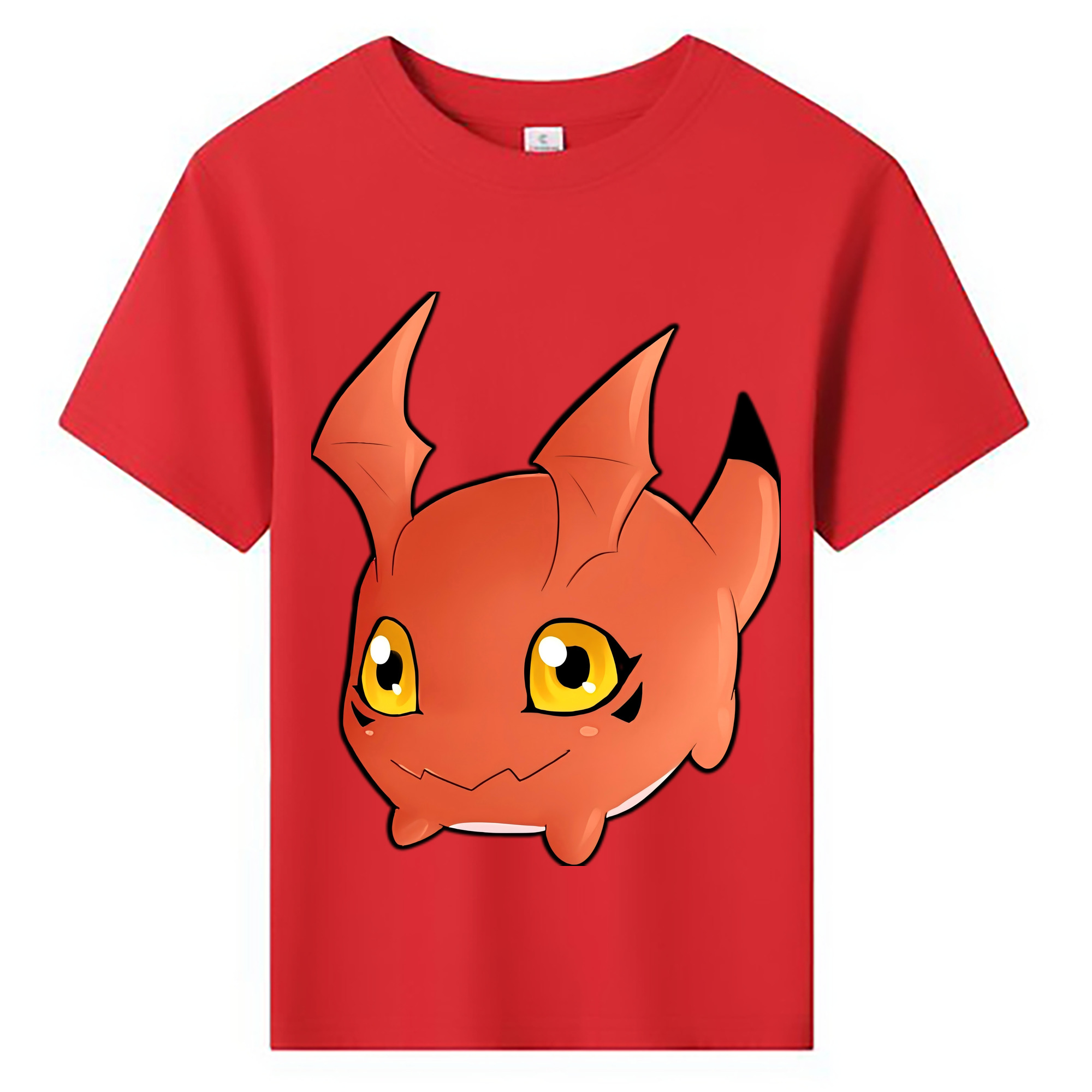 （画像用） Digimon デジタルモンスター/デジモン 綿100％キッズTシャツ（フロントプリント）