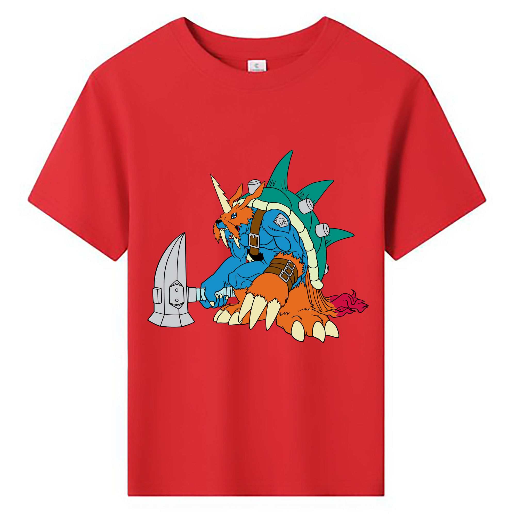 （画像用） Digimon デジタルモンスター/デジモン 綿100％キッズTシャツ（フロントプリント）