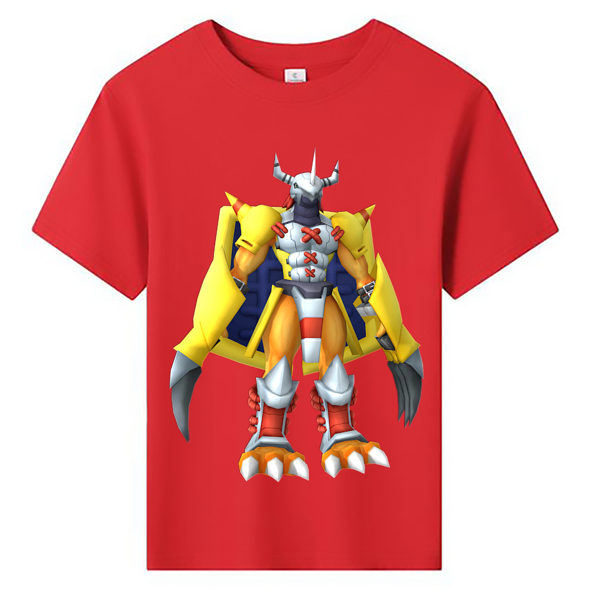 （画像用） Digimon デジタルモンスター/デジモン 綿100％キッズTシャツ（フロントプリント）