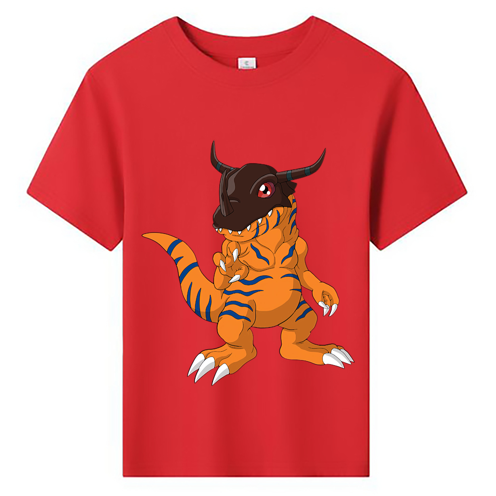 （画像用） Digimon デジタルモンスター/デジモン 綿100％キッズTシャツ（フロントプリント）
