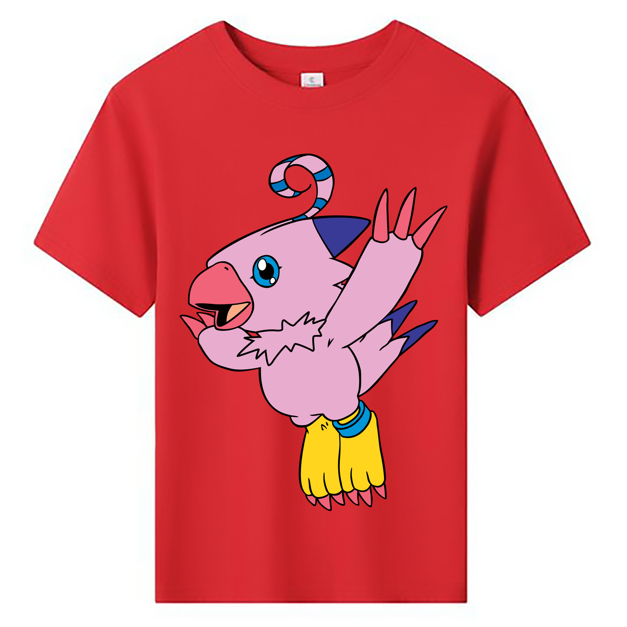 （画像用） Digimon デジタルモンスター/デジモン 綿100％キッズTシャツ（フロントプリント）
