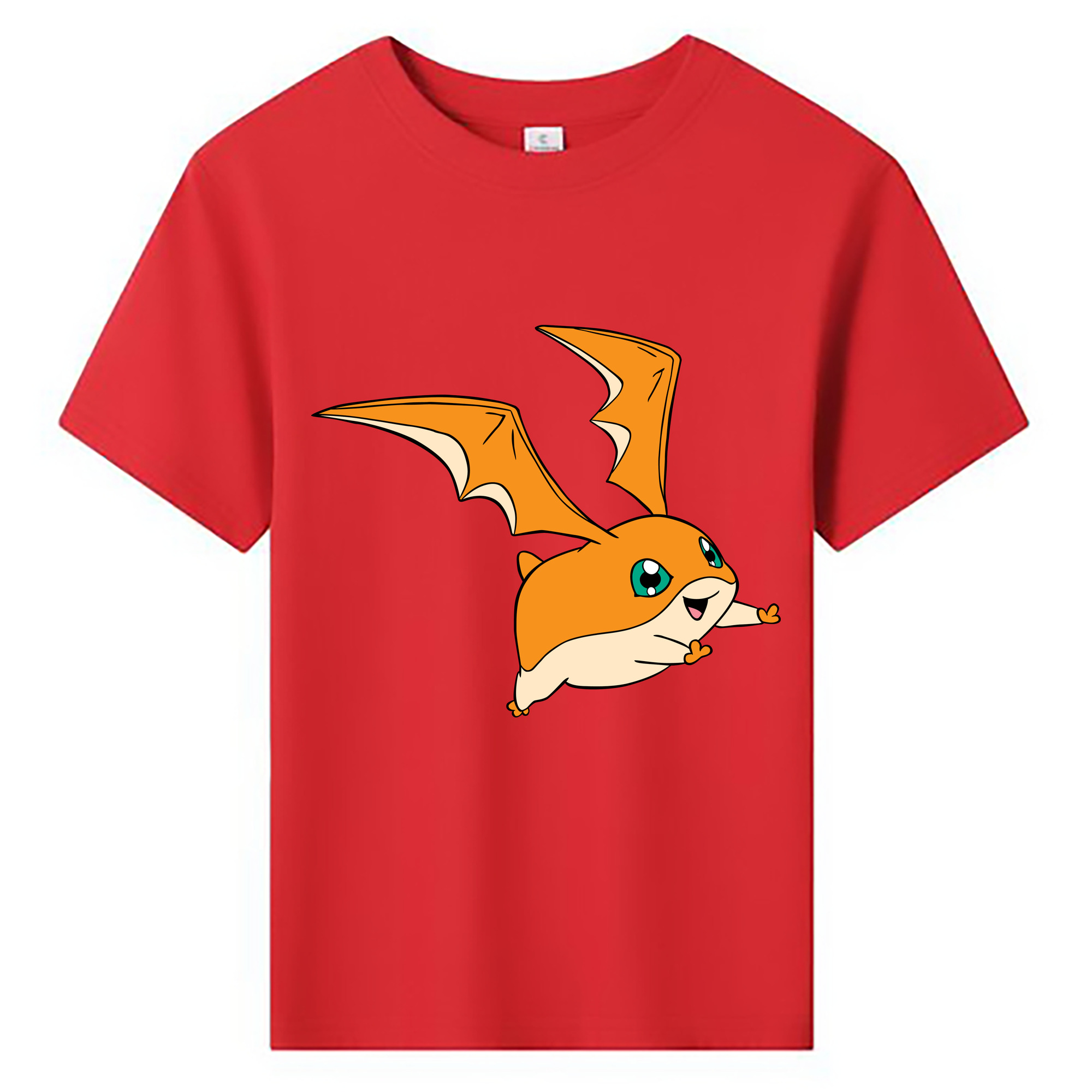 （画像用） Digimon デジタルモンスター/デジモン 綿100％キッズTシャツ（フロントプリント）