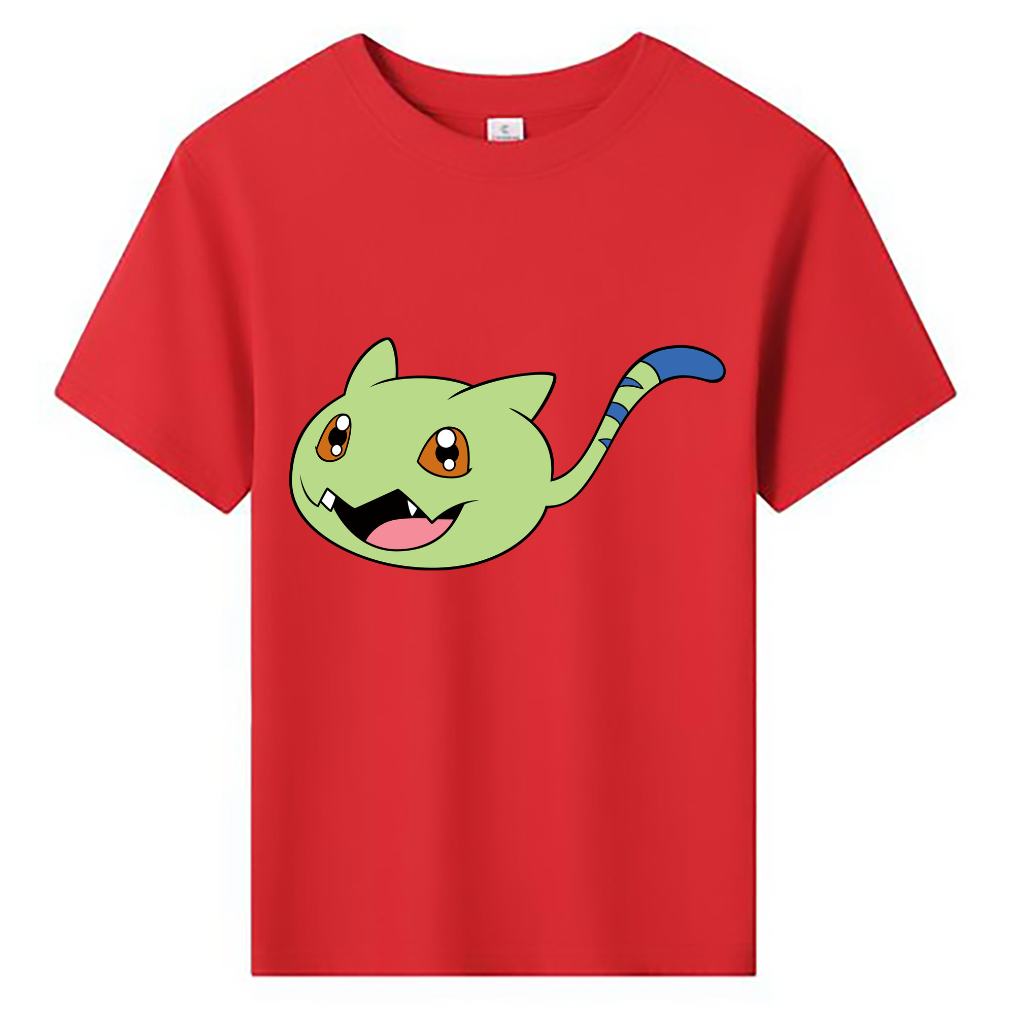 （画像用） Digimon デジタルモンスター/デジモン 綿100％キッズTシャツ（フロントプリント）