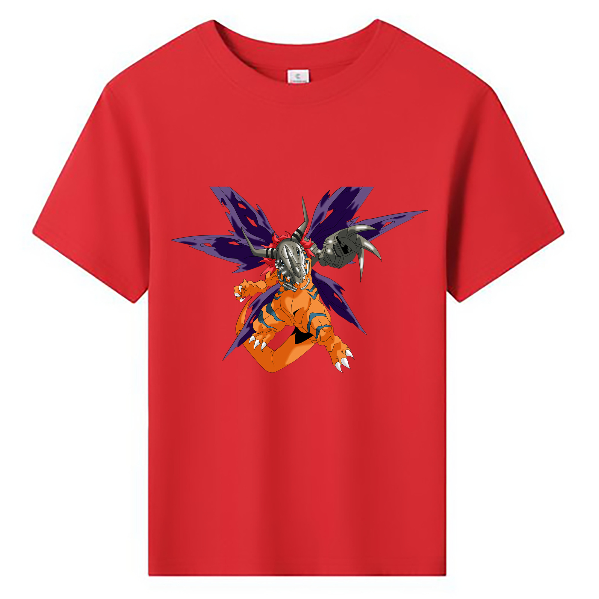 （画像用） Digimon デジタルモンスター/デジモン 綿100％キッズTシャツ（フロントプリント）