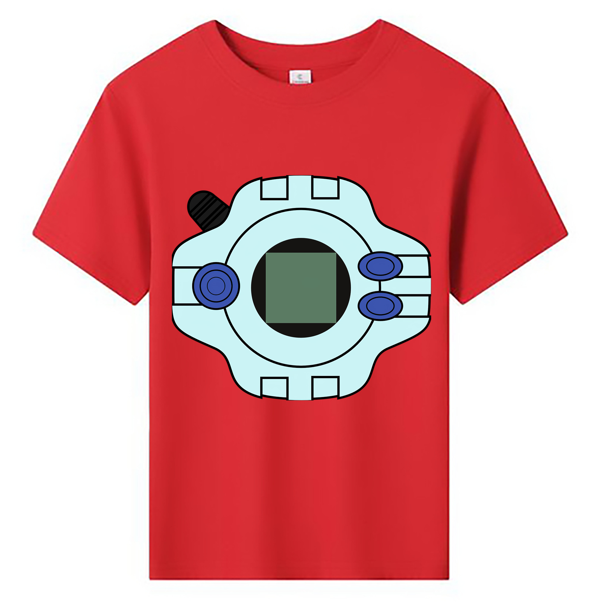 （画像用） Digimon デジタルモンスター/デジモン 綿100％キッズTシャツ（フロントプリント）