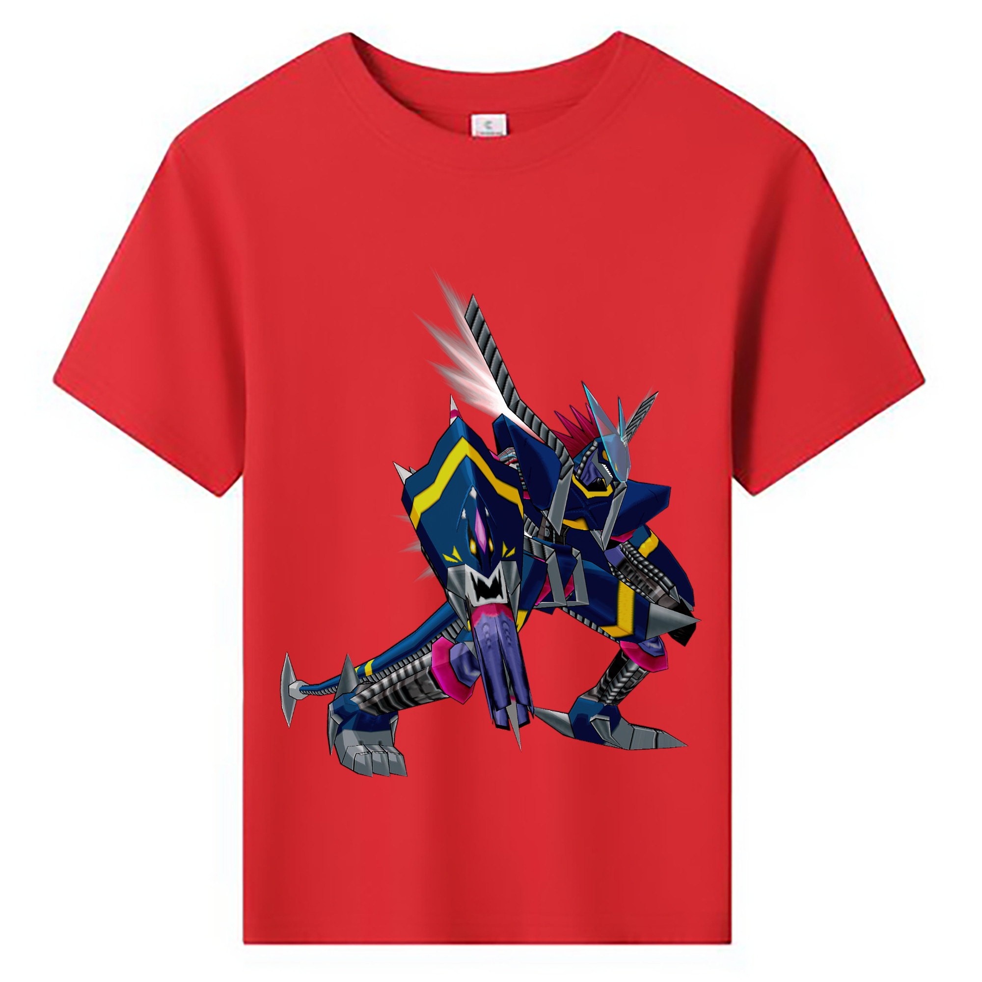 （画像用） Digimon デジタルモンスター/デジモン 綿100％キッズTシャツ（フロントプリント）