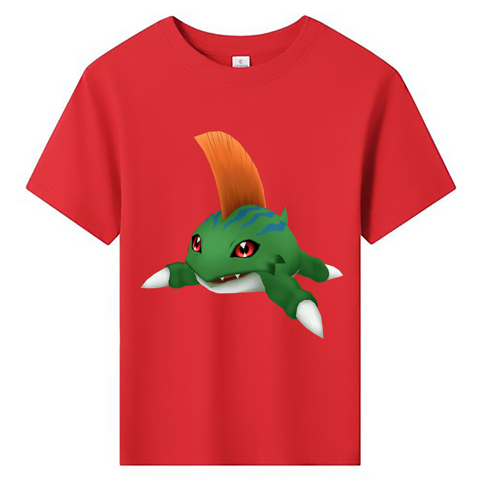 （画像用） Digimon デジタルモンスター/デジモン 綿100％キッズTシャツ（フロントプリント）