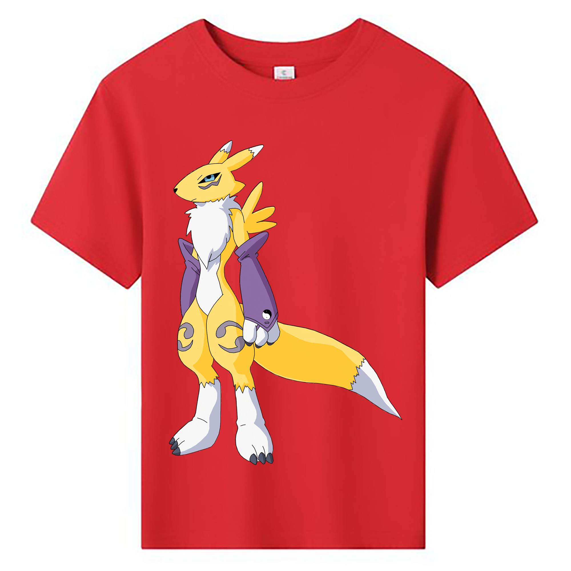 （画像用） Digimon デジタルモンスター/デジモン 綿100％キッズTシャツ（フロントプリント）