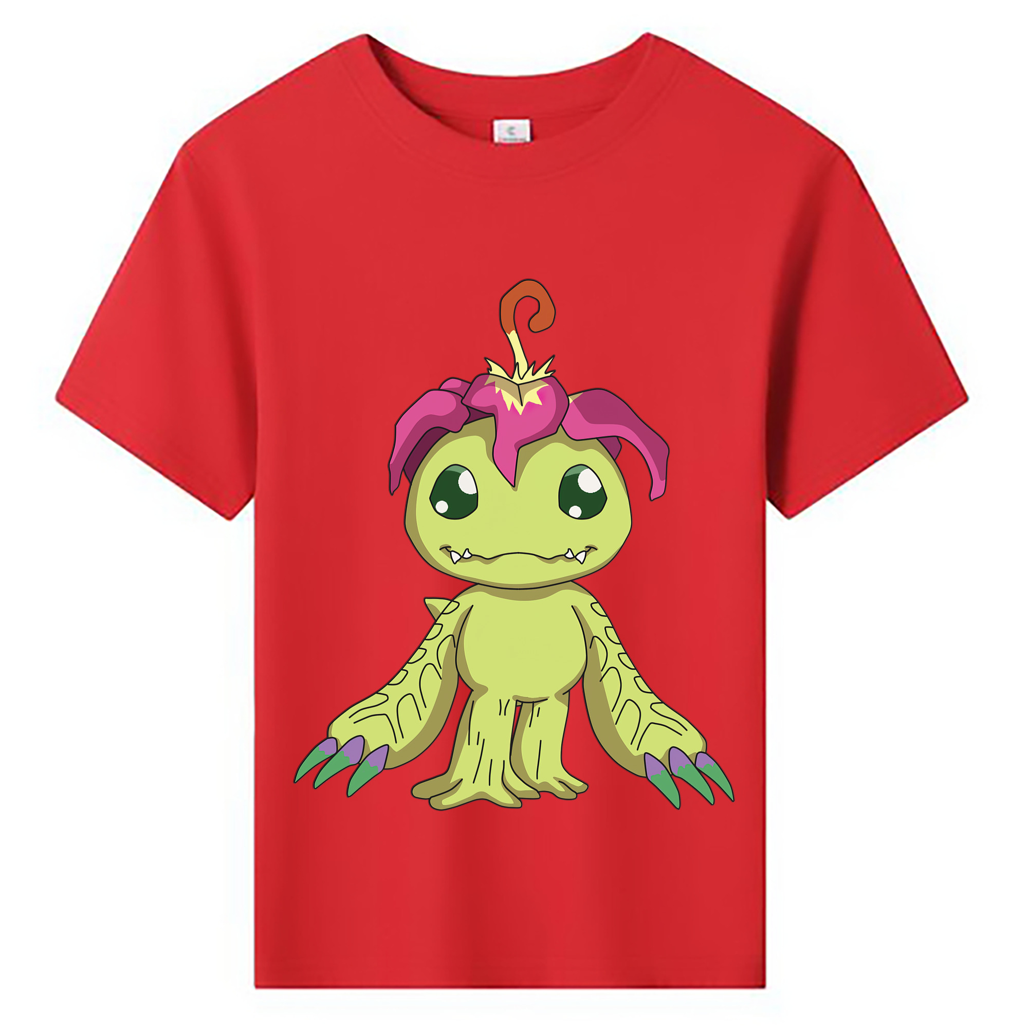 （画像用） Digimon デジタルモンスター/デジモン 綿100％キッズTシャツ（フロントプリント）