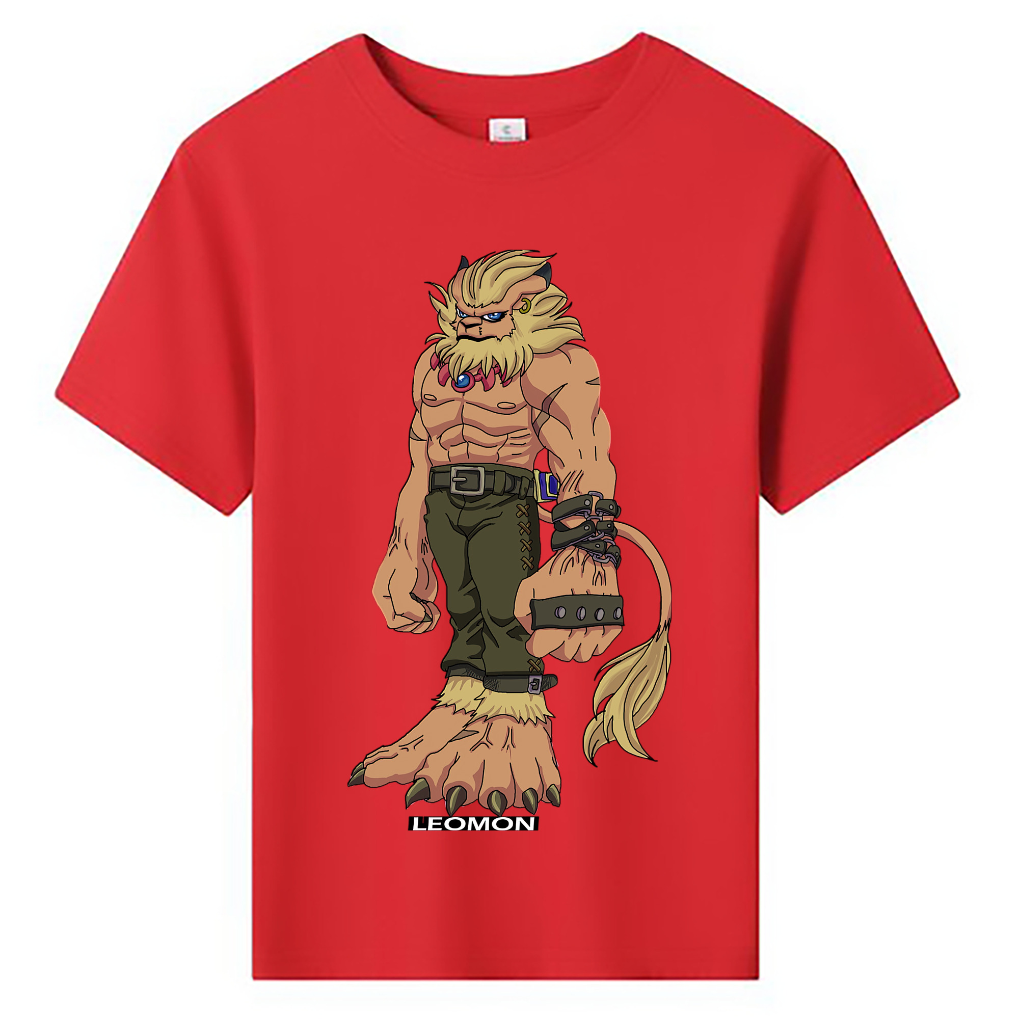 （画像用） Digimon デジタルモンスター/デジモン 綿100％キッズTシャツ（フロントプリント）
