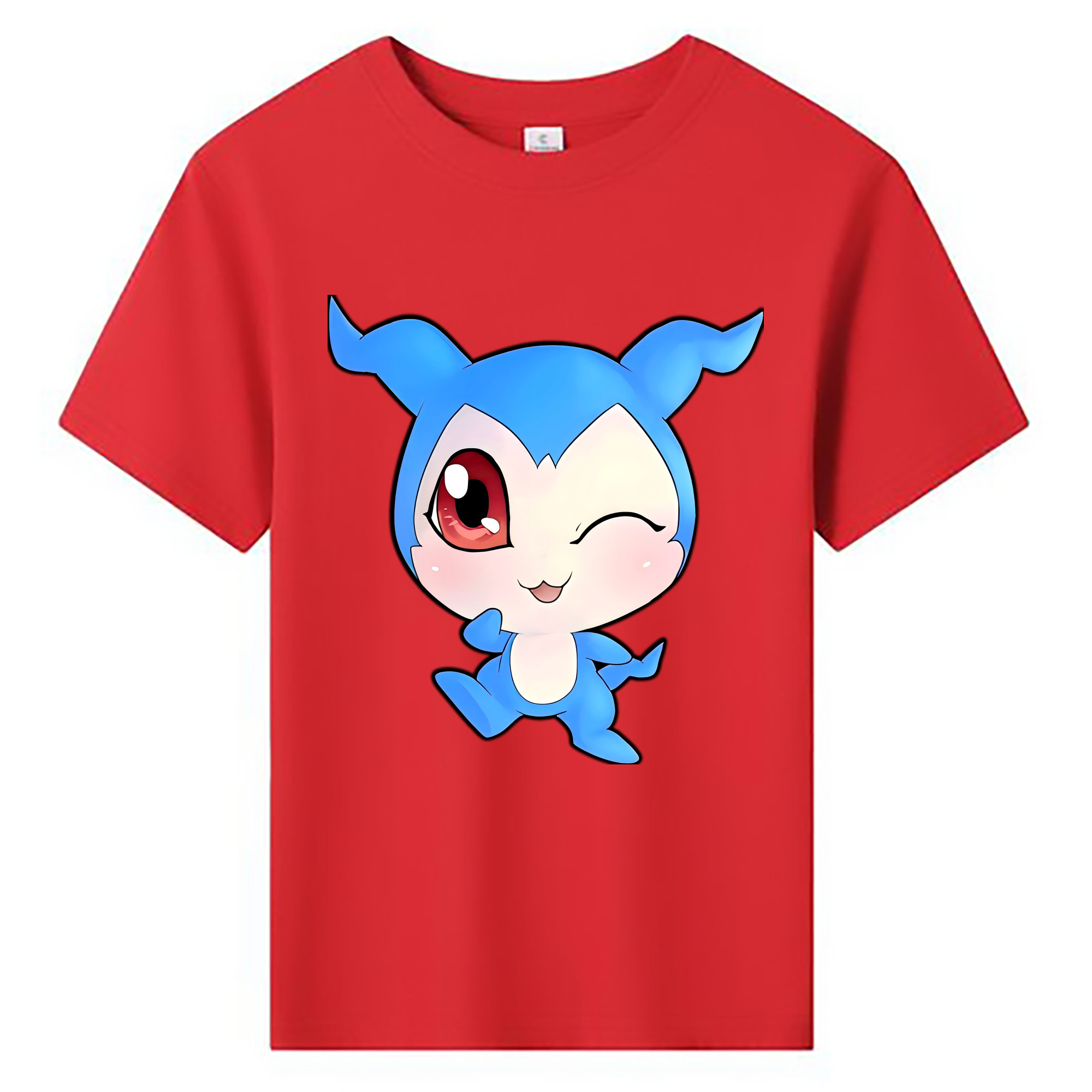 （画像用） Digimon デジタルモンスター/デジモン 綿100％キッズTシャツ（フロントプリント）