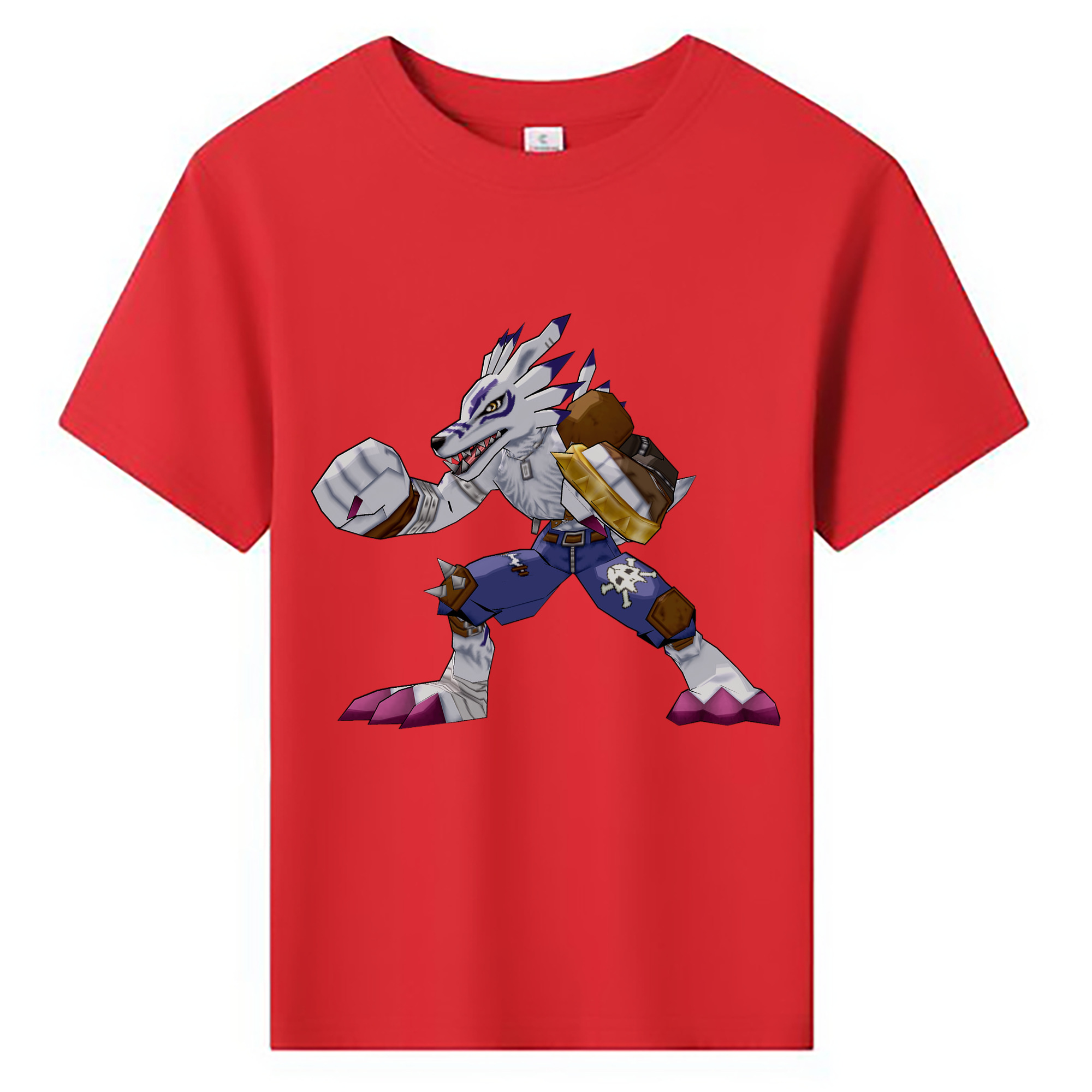 （画像用） Digimon デジタルモンスター/デジモン 綿100％キッズTシャツ（フロントプリント）
