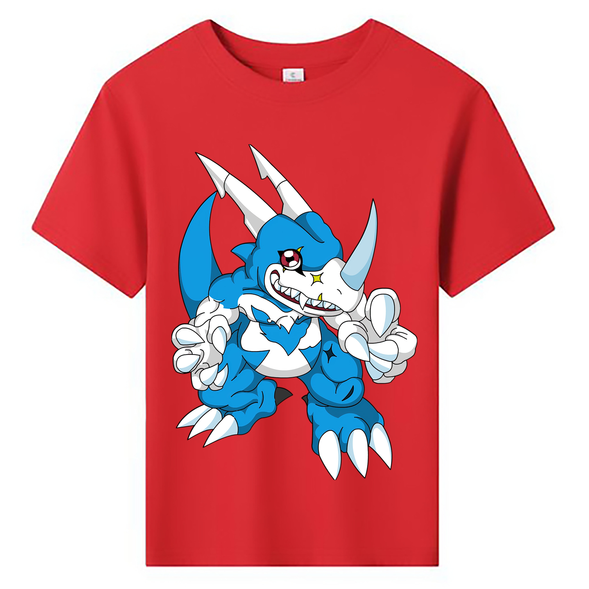 （画像用） Digimon デジタルモンスター/デジモン 綿100％キッズTシャツ（フロントプリント）
