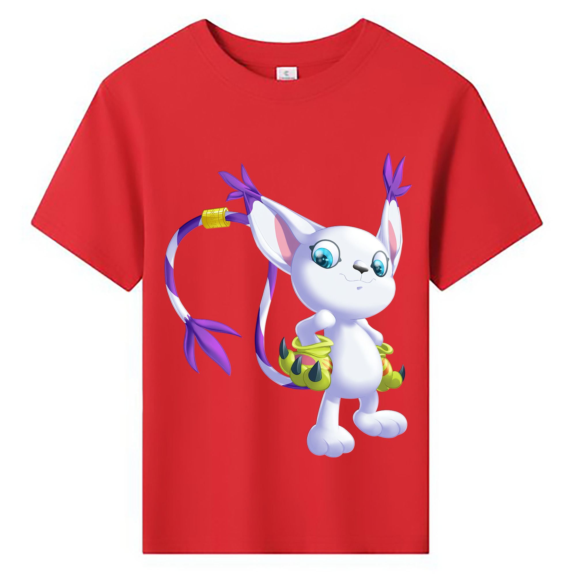 （画像用） Digimon デジタルモンスター/デジモン 綿100％キッズTシャツ（フロントプリント）