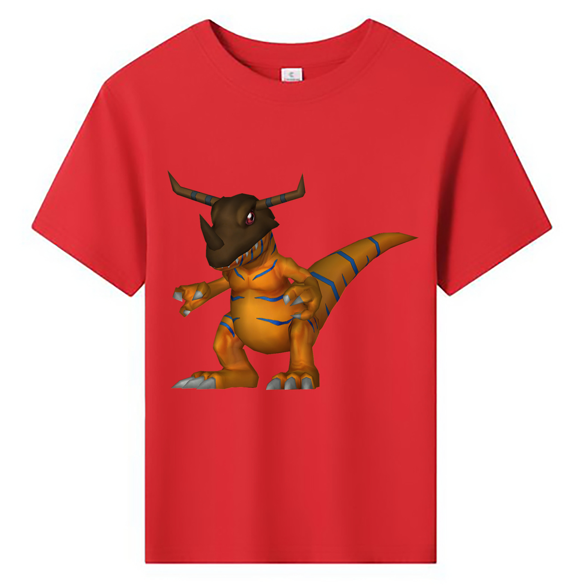 （画像用） Digimon デジタルモンスター/デジモン 綿100％キッズTシャツ（フロントプリント）