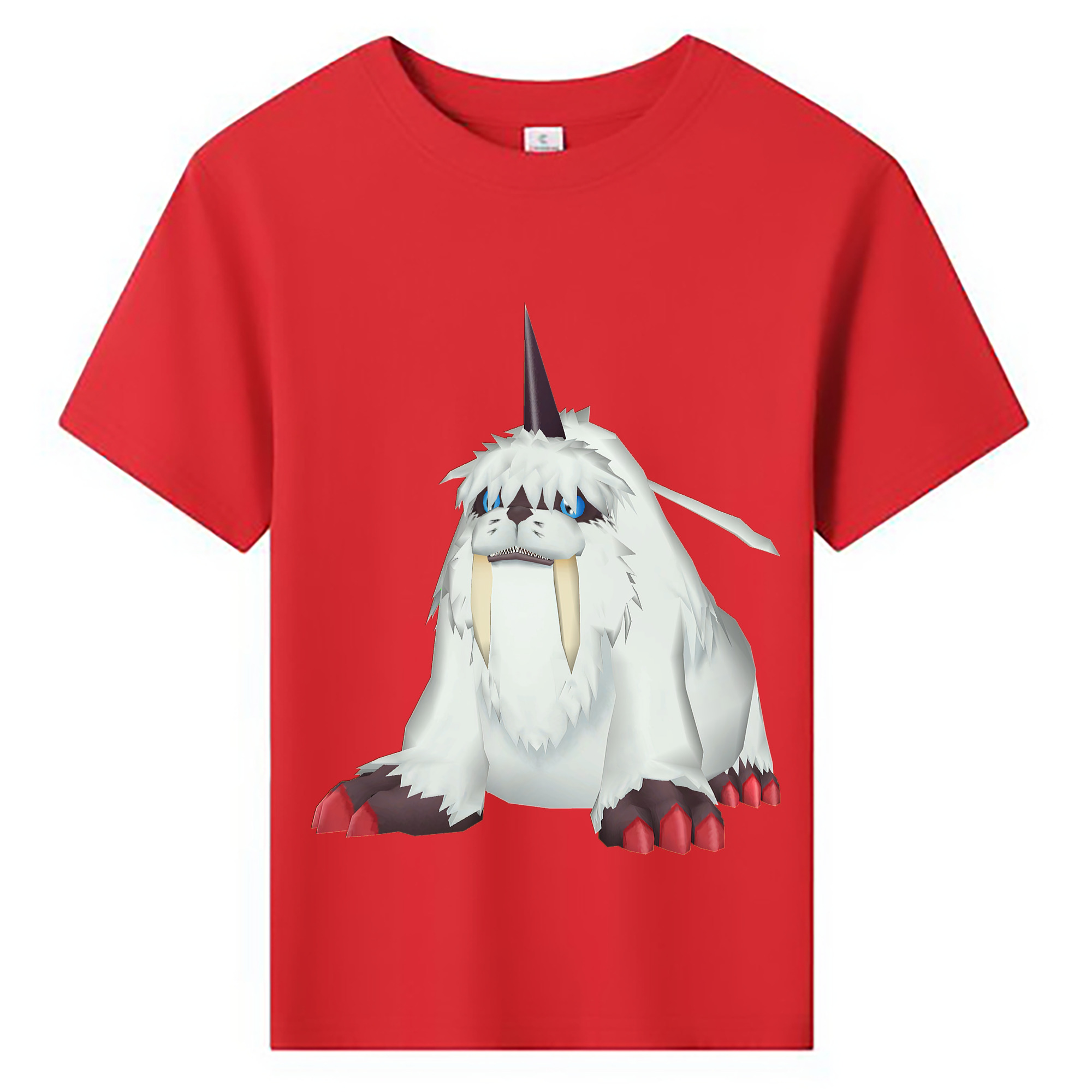 （画像用） Digimon デジタルモンスター/デジモン 綿100％キッズTシャツ（フロントプリント）