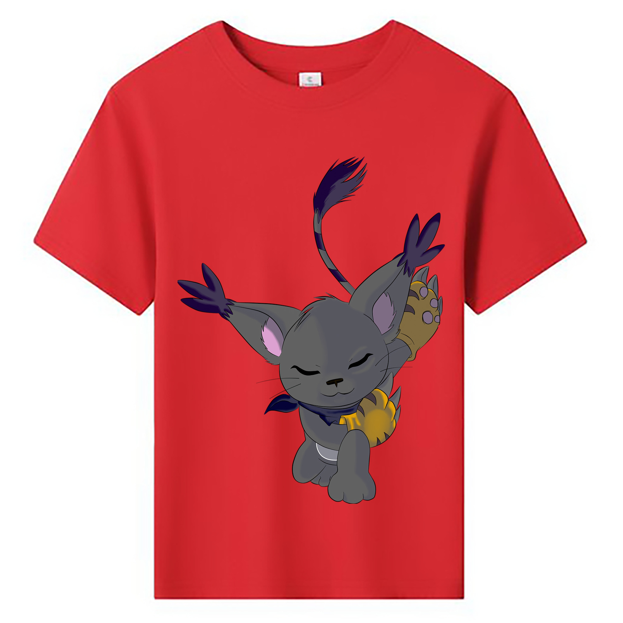 （画像用） Digimon デジタルモンスター/デジモン 綿100％キッズTシャツ（フロントプリント）
