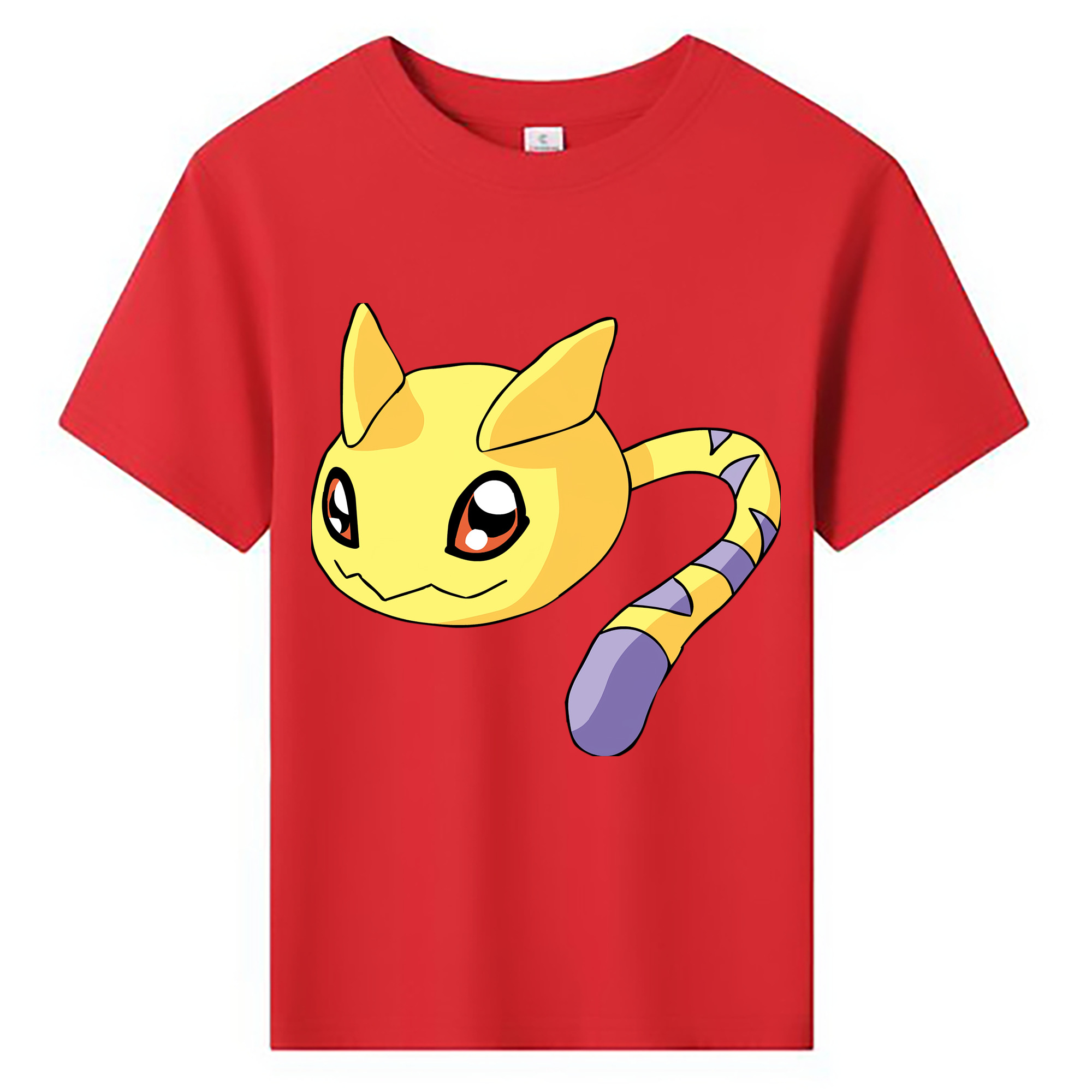 （画像用） Digimon デジタルモンスター/デジモン 綿100％キッズTシャツ（フロントプリント）