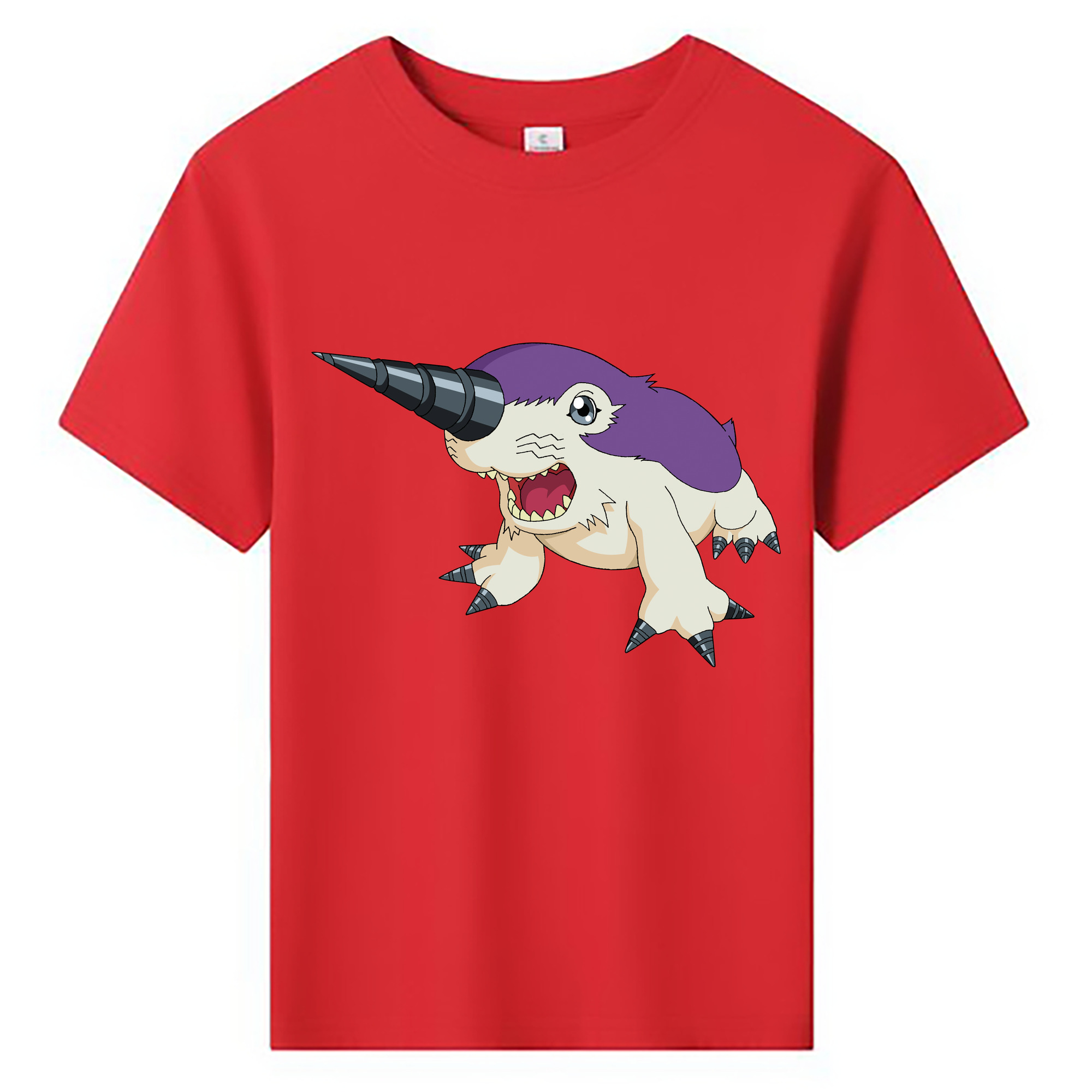 （画像用） Digimon デジタルモンスター/デジモン 綿100％キッズTシャツ（フロントプリント）