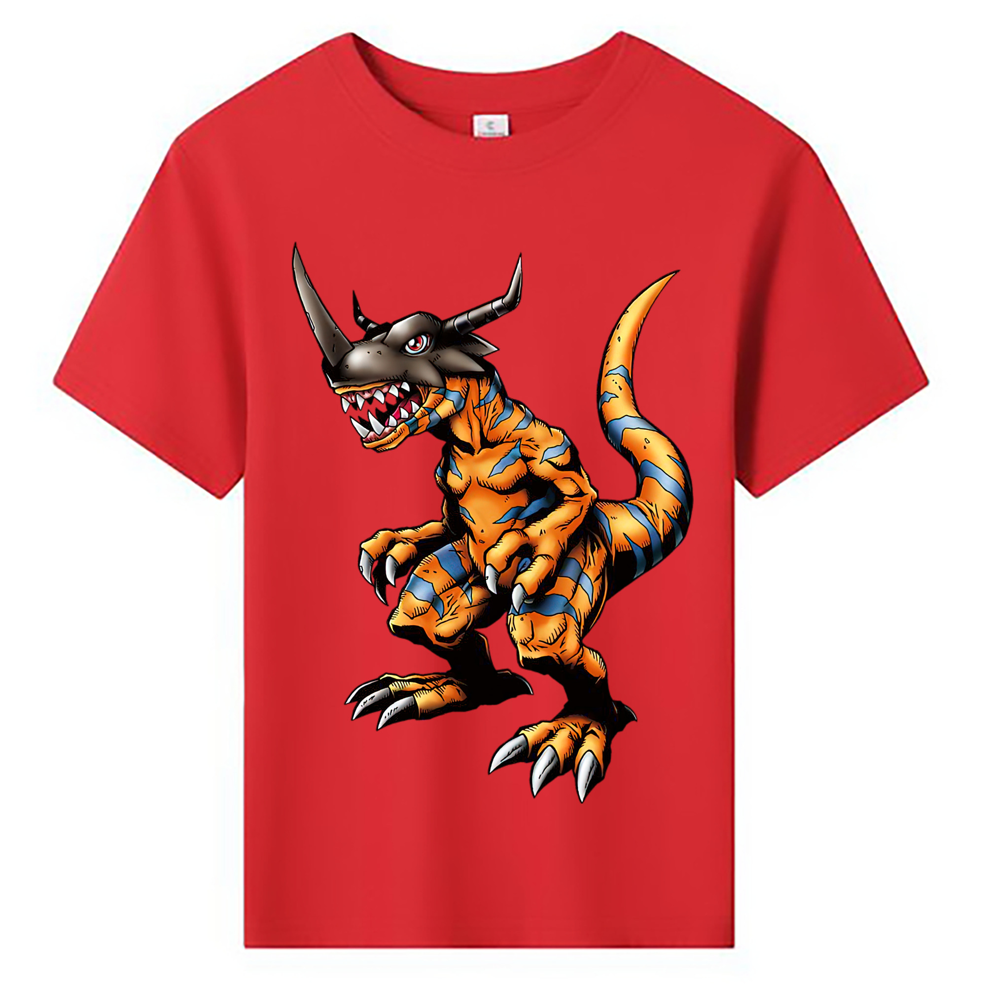 （画像用） Digimon デジタルモンスター/デジモン 綿100％キッズTシャツ（フロントプリント）