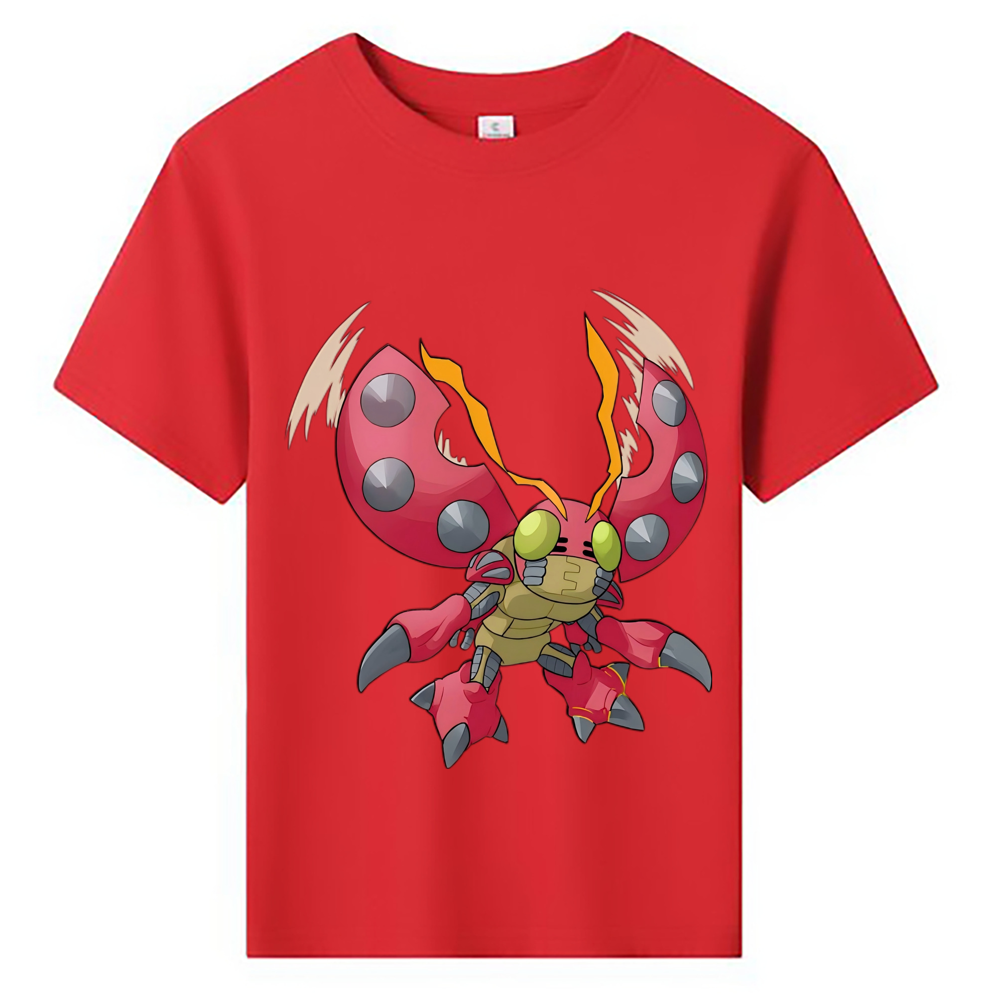 （画像用） Digimon デジタルモンスター/デジモン 綿100％キッズTシャツ（フロントプリント）