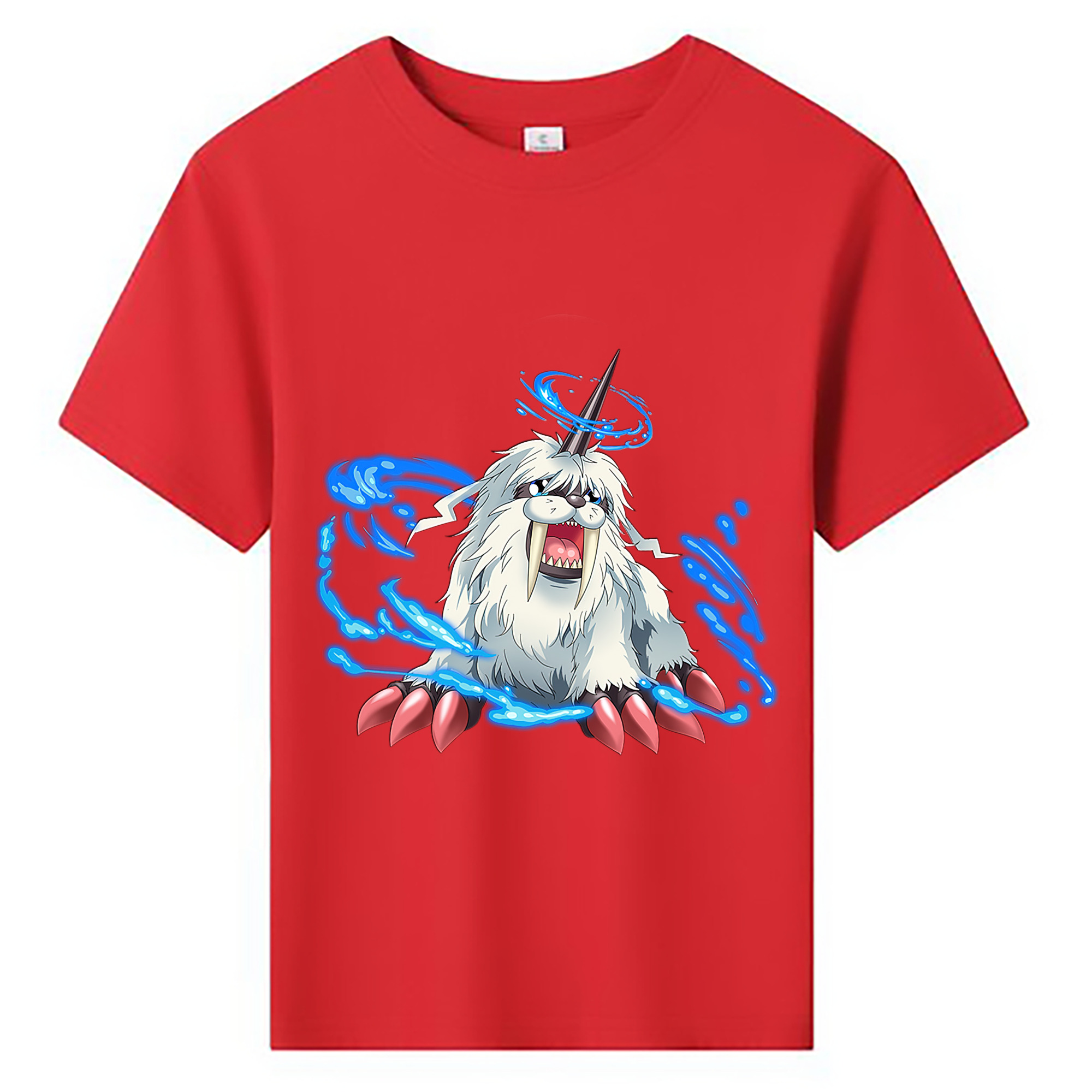 （画像用） Digimon デジタルモンスター/デジモン 綿100％キッズTシャツ（フロントプリント）