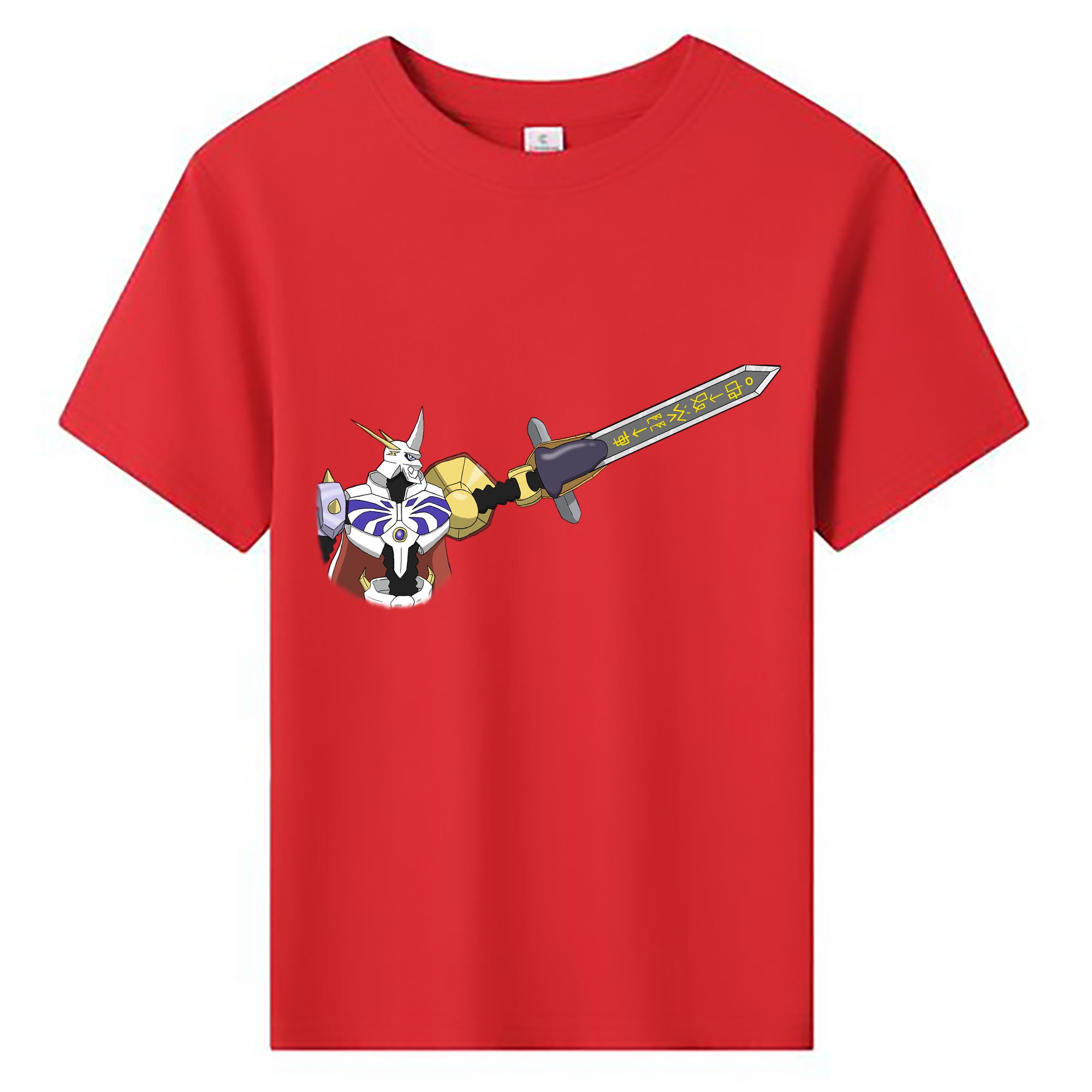 （画像用） Digimon デジタルモンスター/デジモン 綿100％キッズTシャツ（フロントプリント）