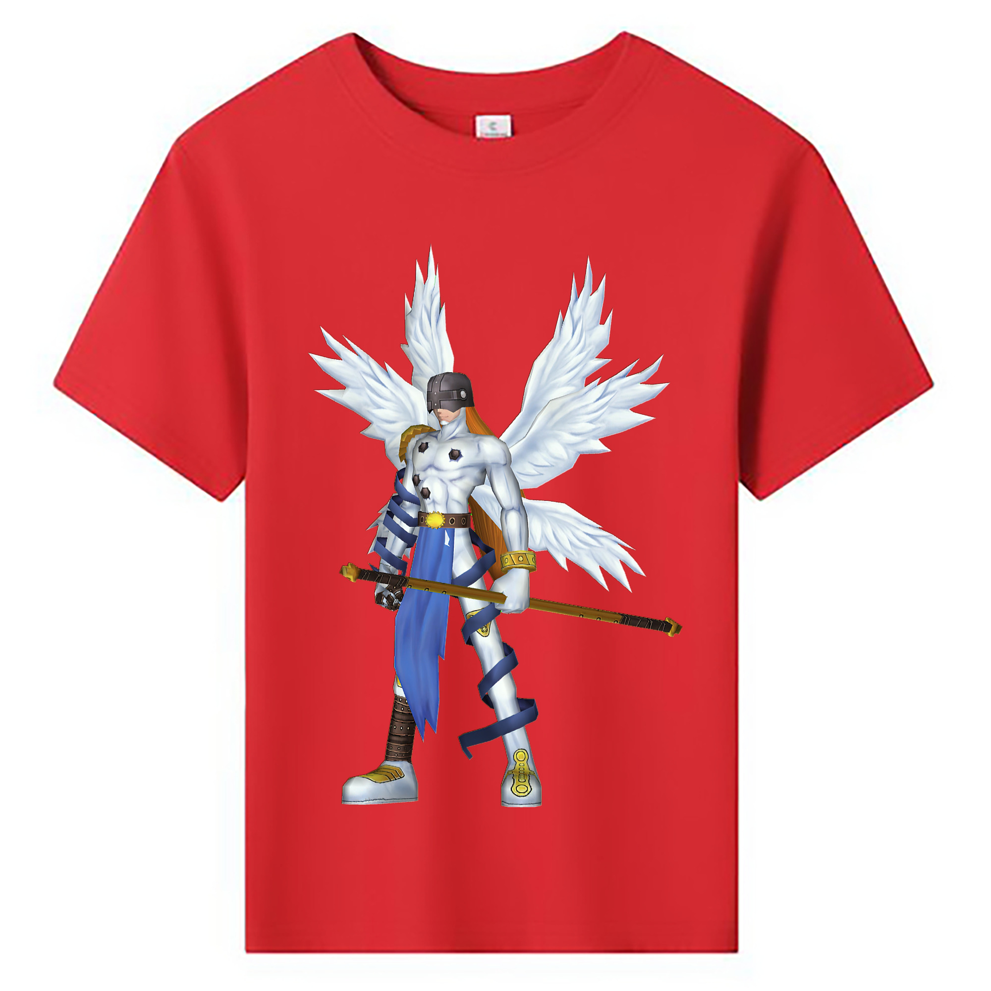 （画像用） Digimon デジタルモンスター/デジモン 綿100％キッズTシャツ（フロントプリント）