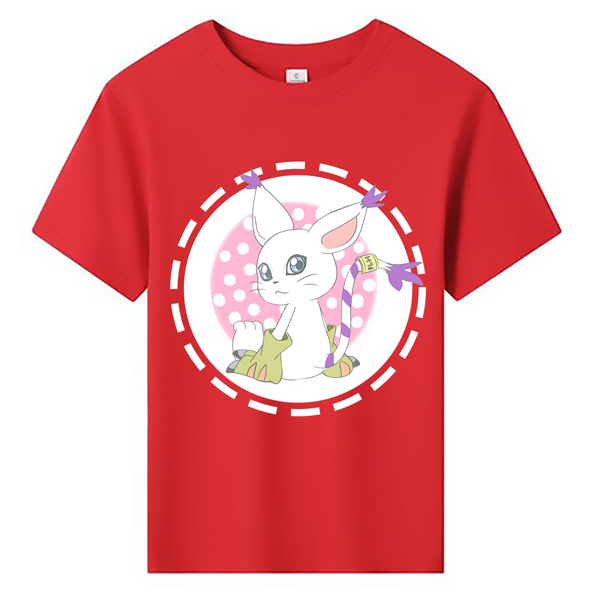 （画像用） Digimon デジタルモンスター/デジモン 綿100％キッズTシャツ（フロントプリント）