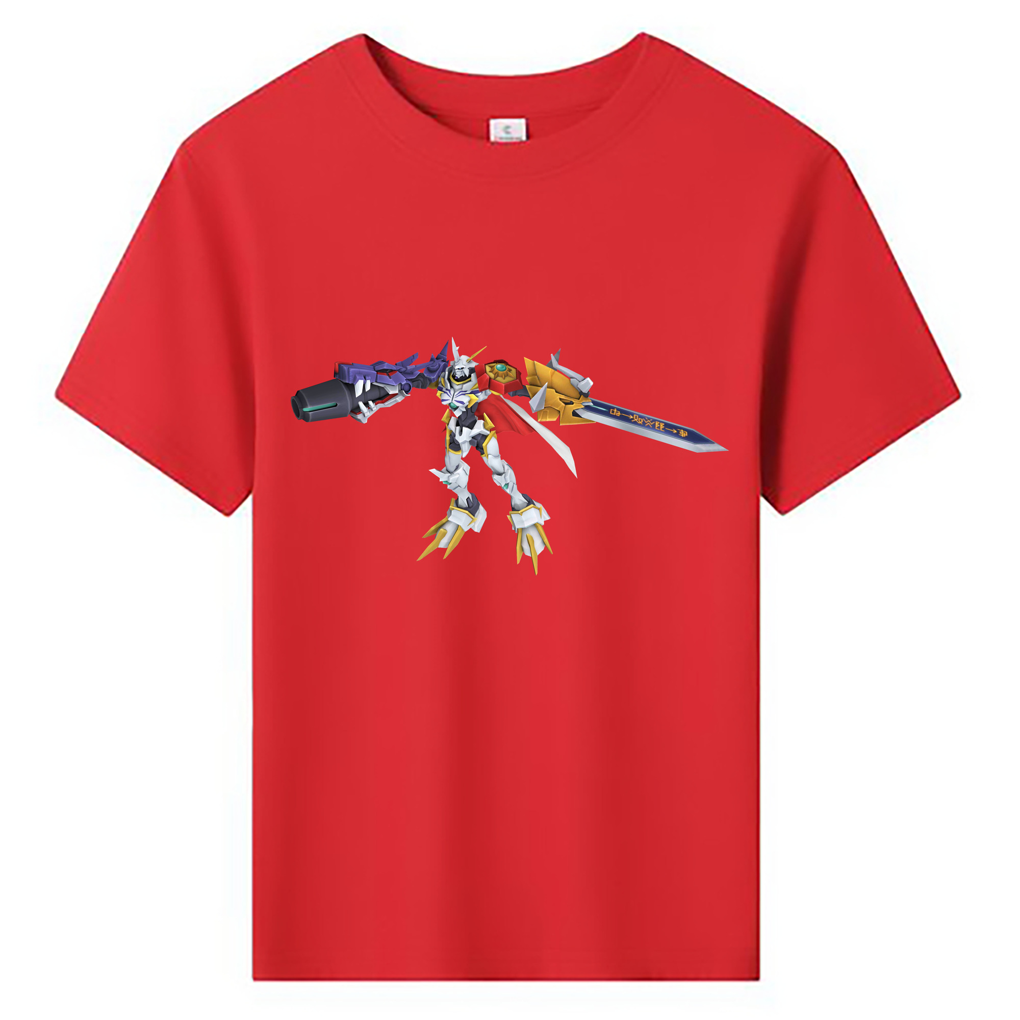 （画像用） Digimon デジタルモンスター/デジモン 綿100％キッズTシャツ（フロントプリント）
