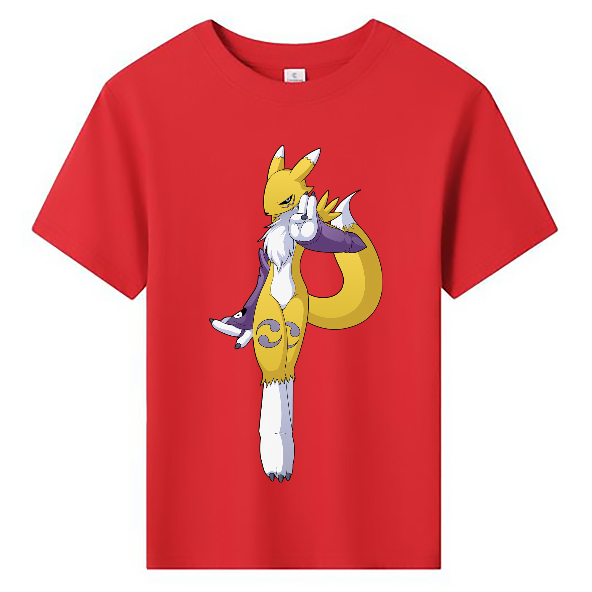 （画像用） Digimon デジタルモンスター/デジモン 綿100％キッズTシャツ（フロントプリント）