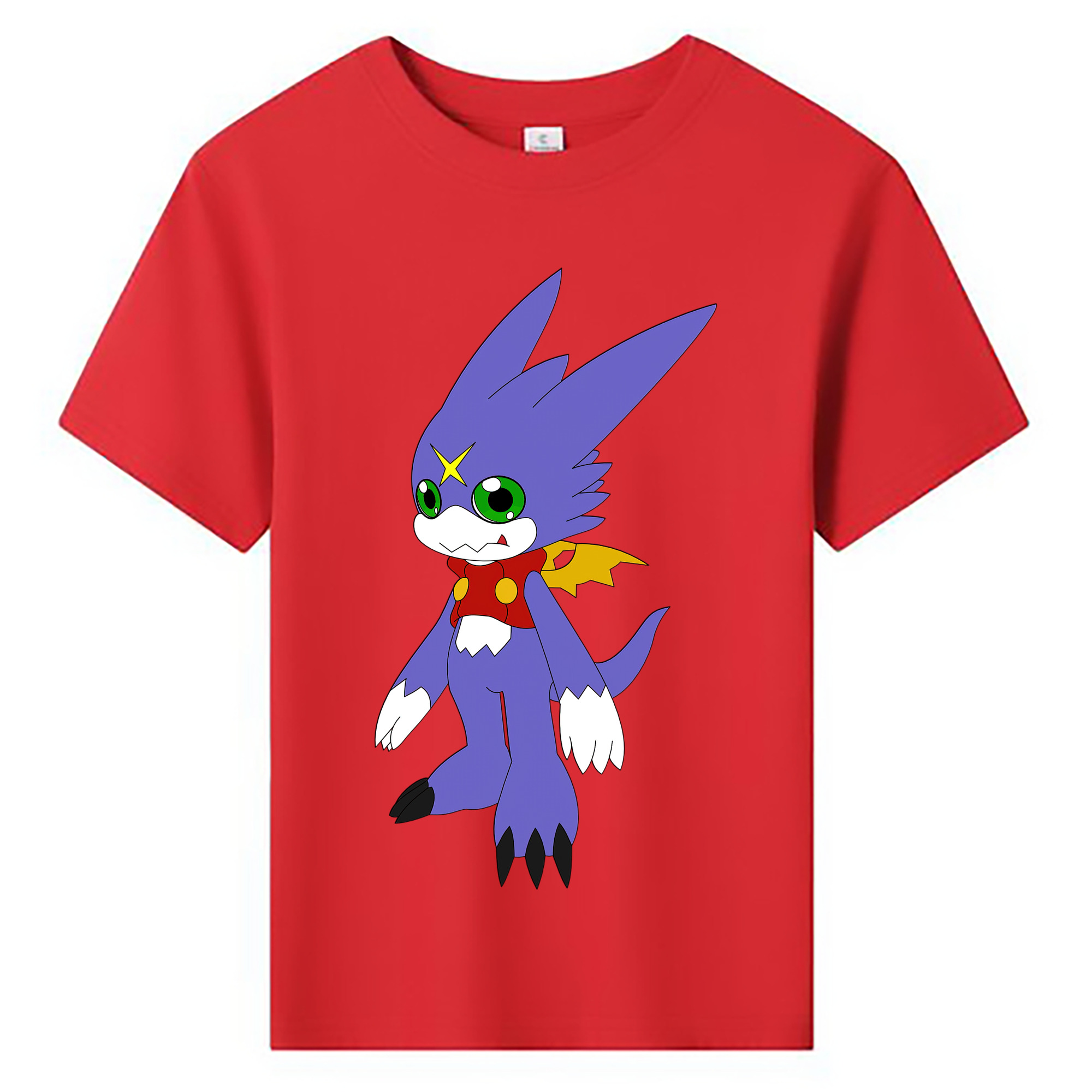 （画像用） Digimon デジタルモンスター/デジモン 綿100％キッズTシャツ（フロントプリント）