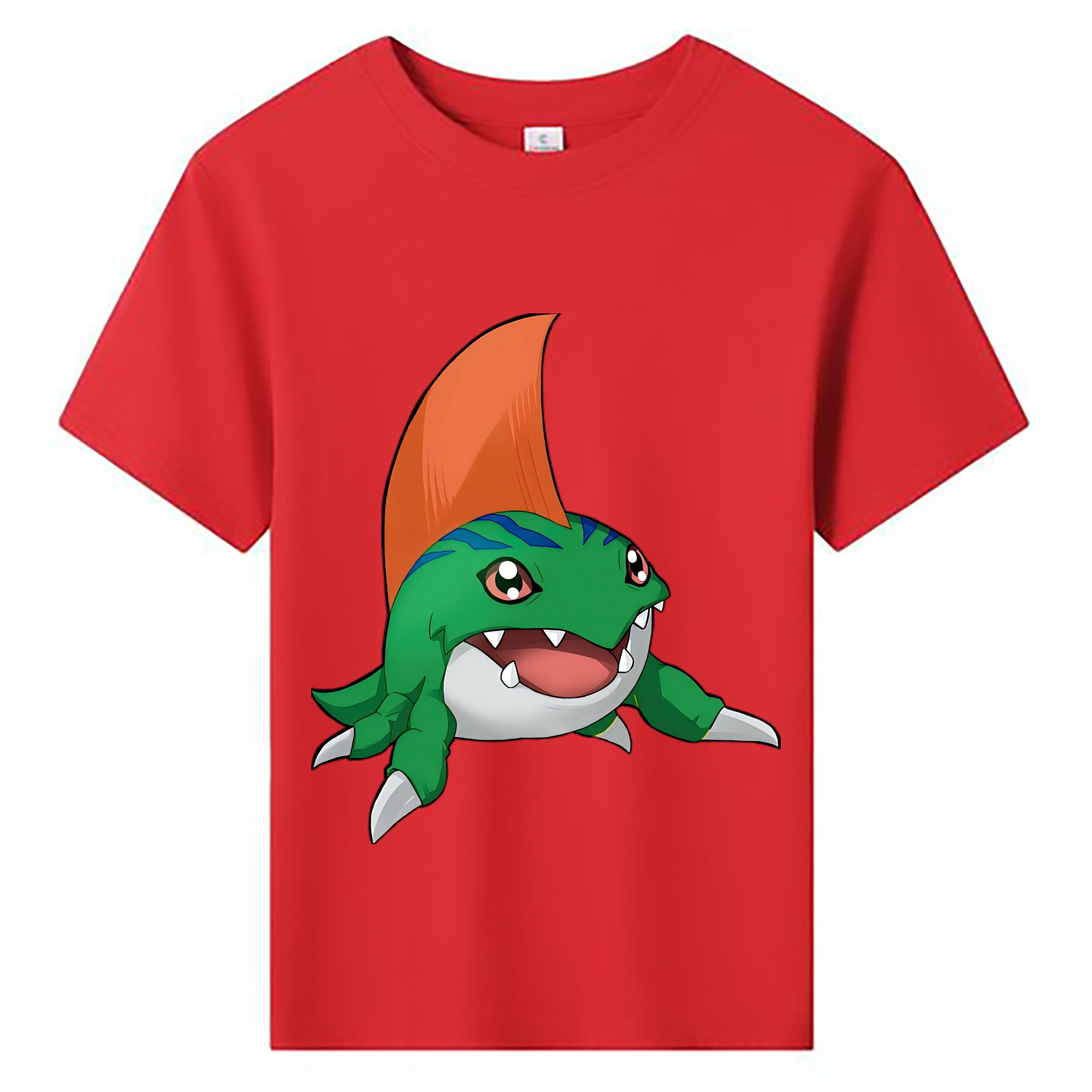 （画像用） Digimon デジタルモンスター/デジモン 綿100％キッズTシャツ（フロントプリント）