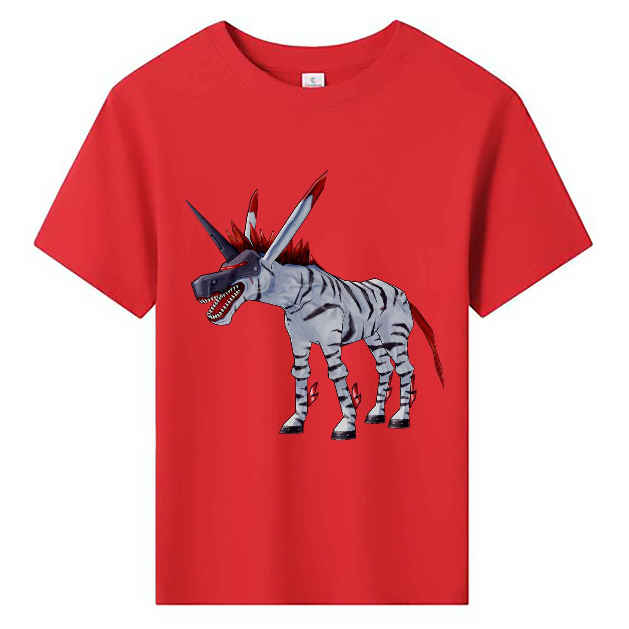 （画像用） Digimon デジタルモンスター/デジモン 綿100％キッズTシャツ（フロントプリント）