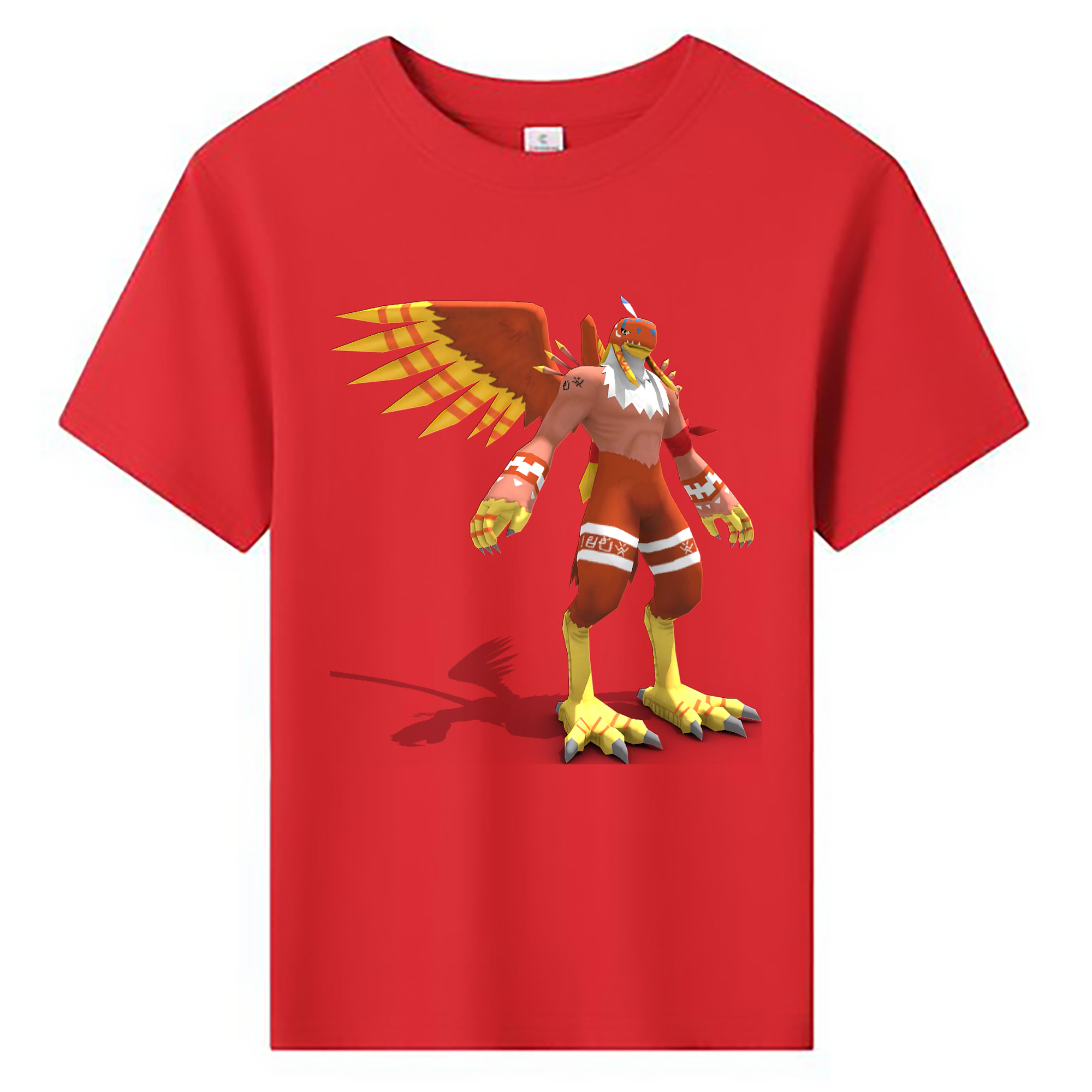 （画像用） Digimon デジタルモンスター/デジモン 綿100％キッズTシャツ（フロントプリント）