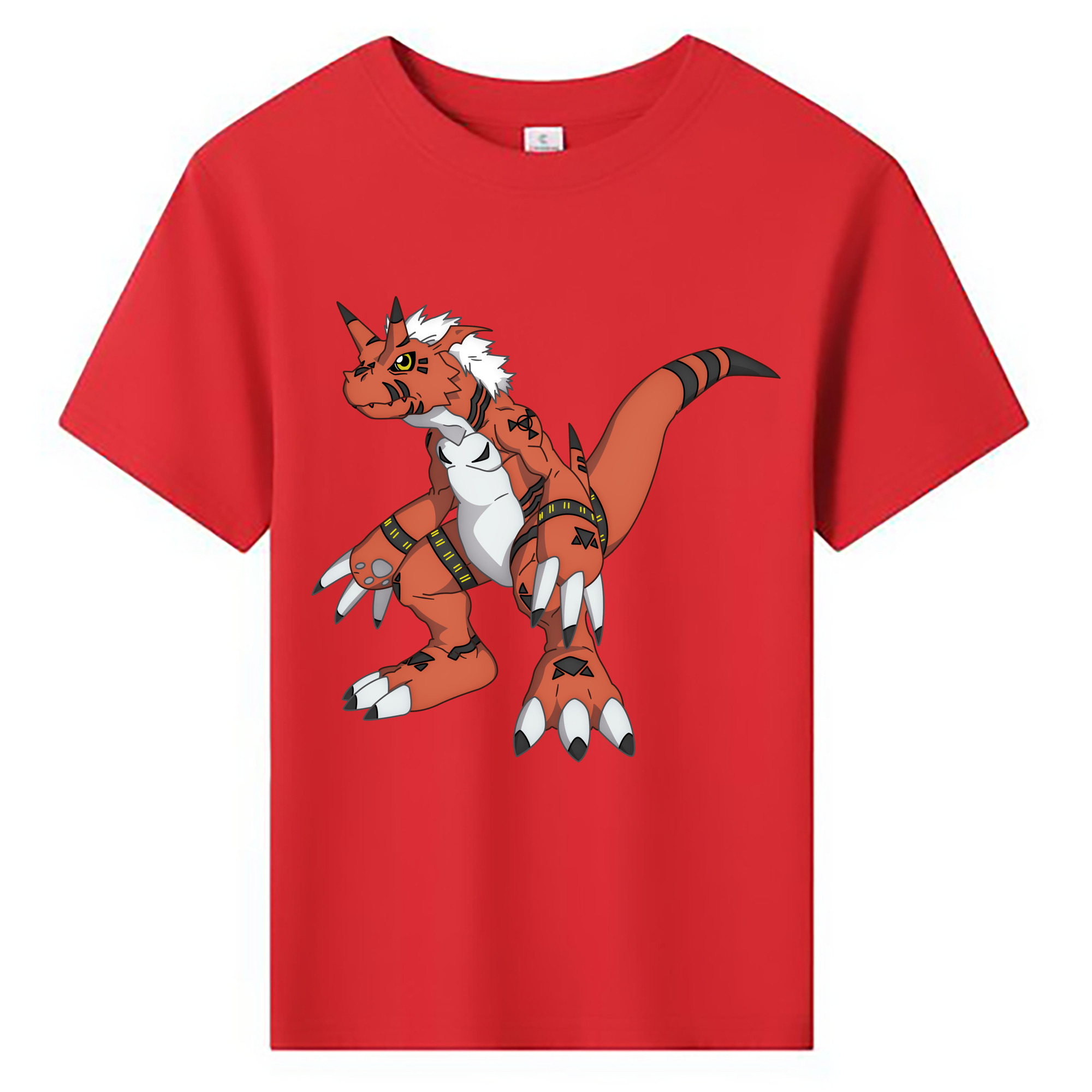 （画像用） Digimon デジタルモンスター/デジモン 綿100％キッズTシャツ（フロントプリント）