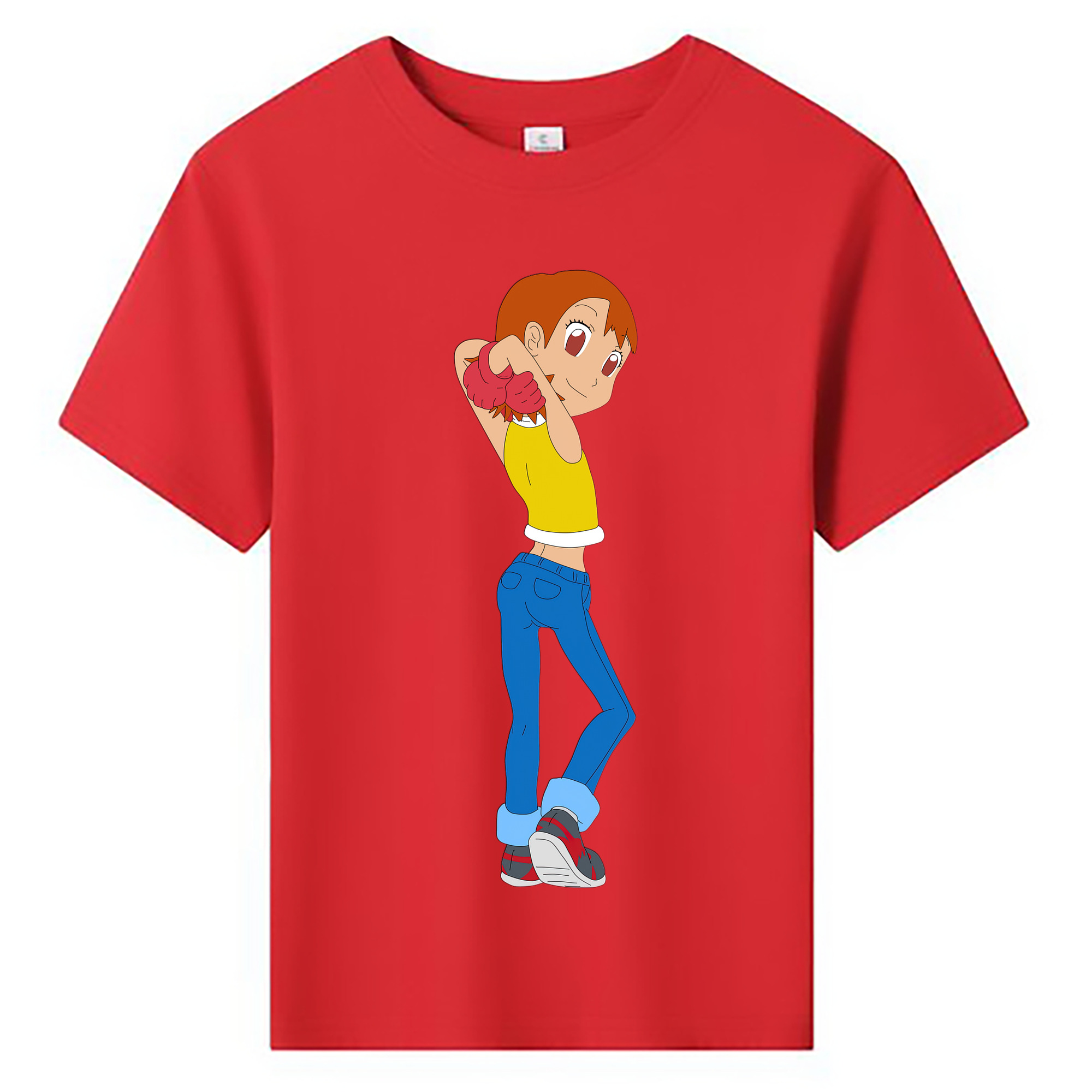（画像用） Digimon デジタルモンスター/デジモン 綿100％キッズTシャツ（フロントプリント）