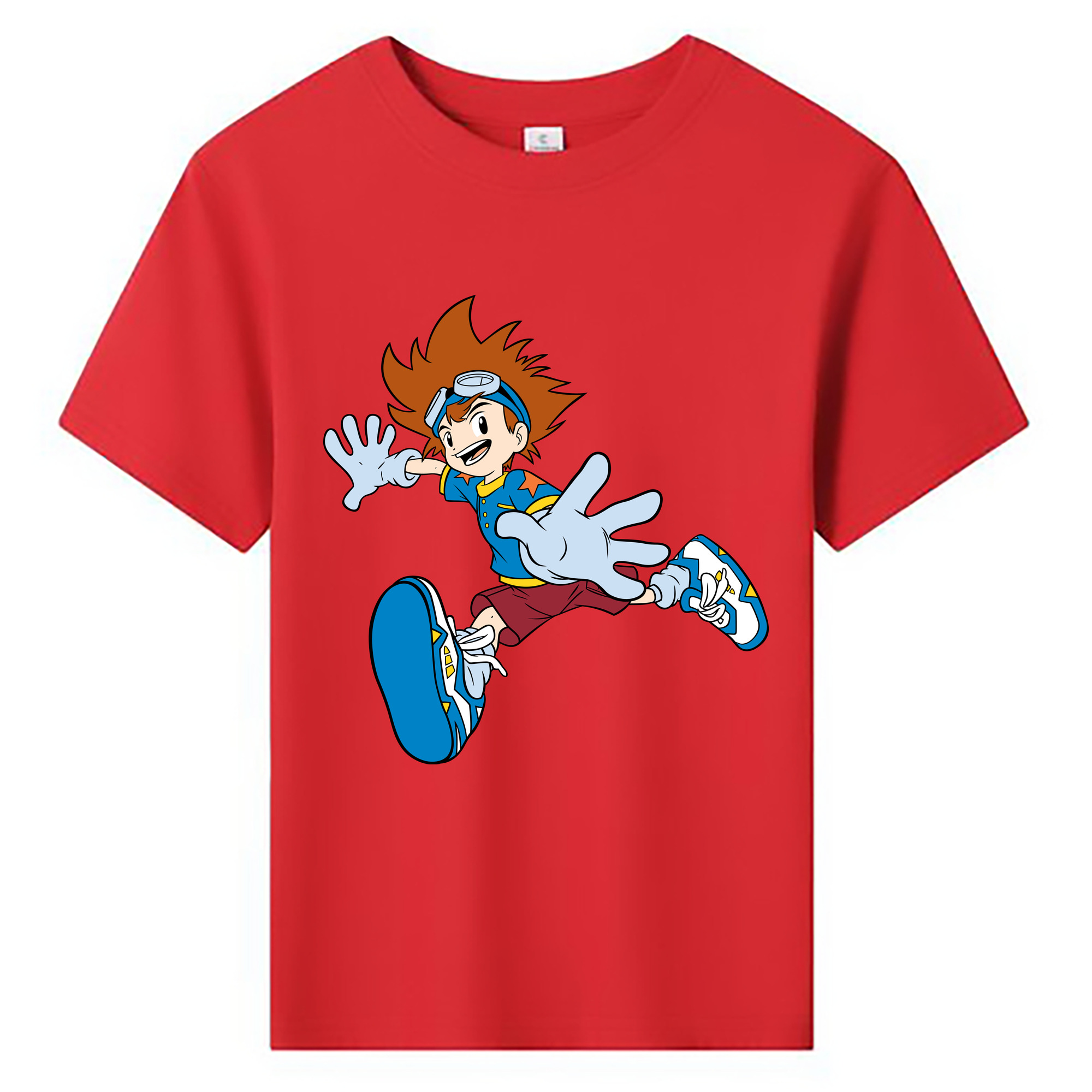 （画像用） Digimon デジタルモンスター/デジモン 綿100％キッズTシャツ（フロントプリント）