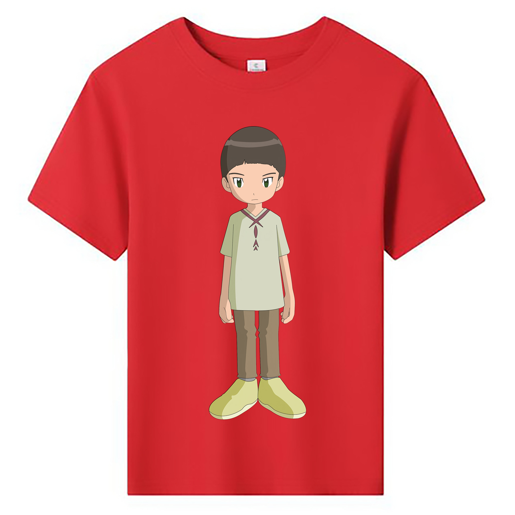 （画像用） Digimon デジタルモンスター/デジモン 綿100％キッズTシャツ（フロントプリント）
