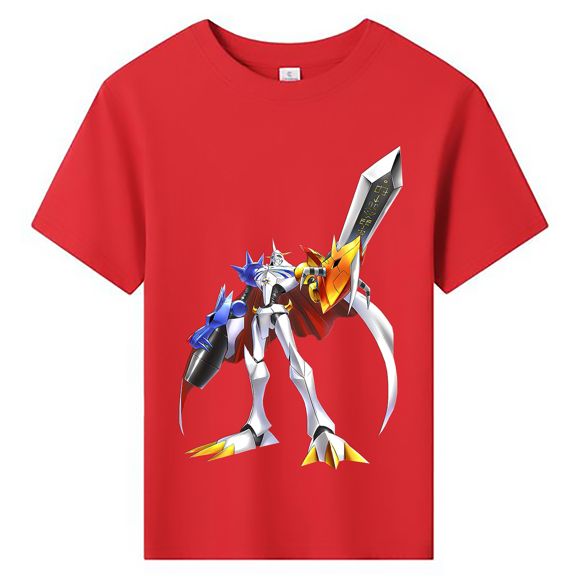 （画像用） Digimon デジタルモンスター/デジモン 綿100％キッズTシャツ（フロントプリント）