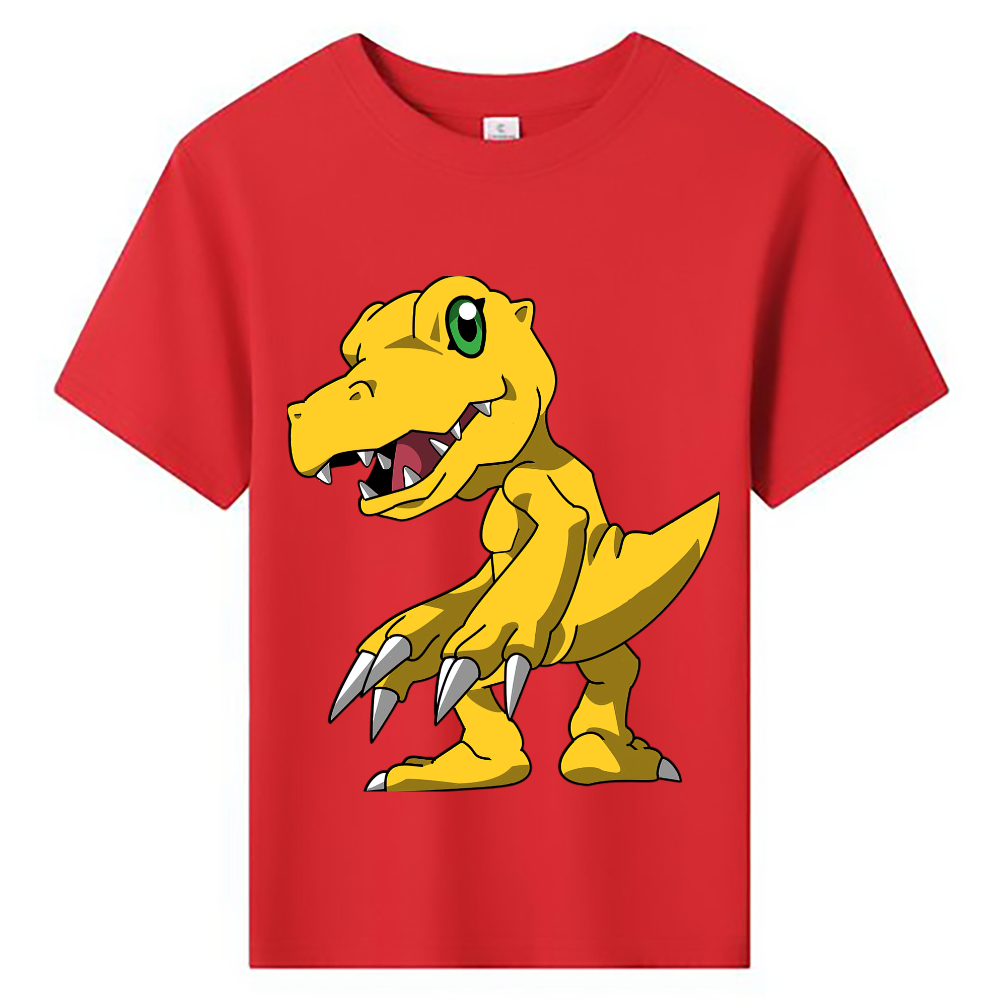 （画像用） Digimon デジタルモンスター/デジモン 綿100％キッズTシャツ（フロントプリント）
